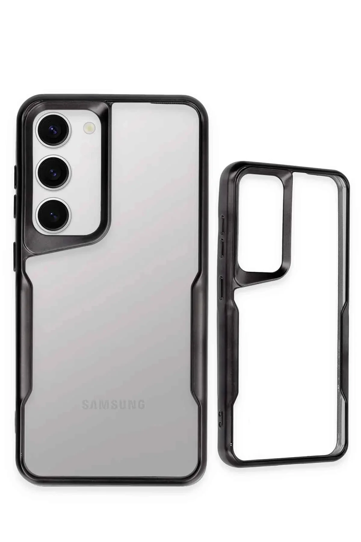 Newface Samsung Galaxy S23 Kılıf Boyi Silikon Kapak - Siyah
