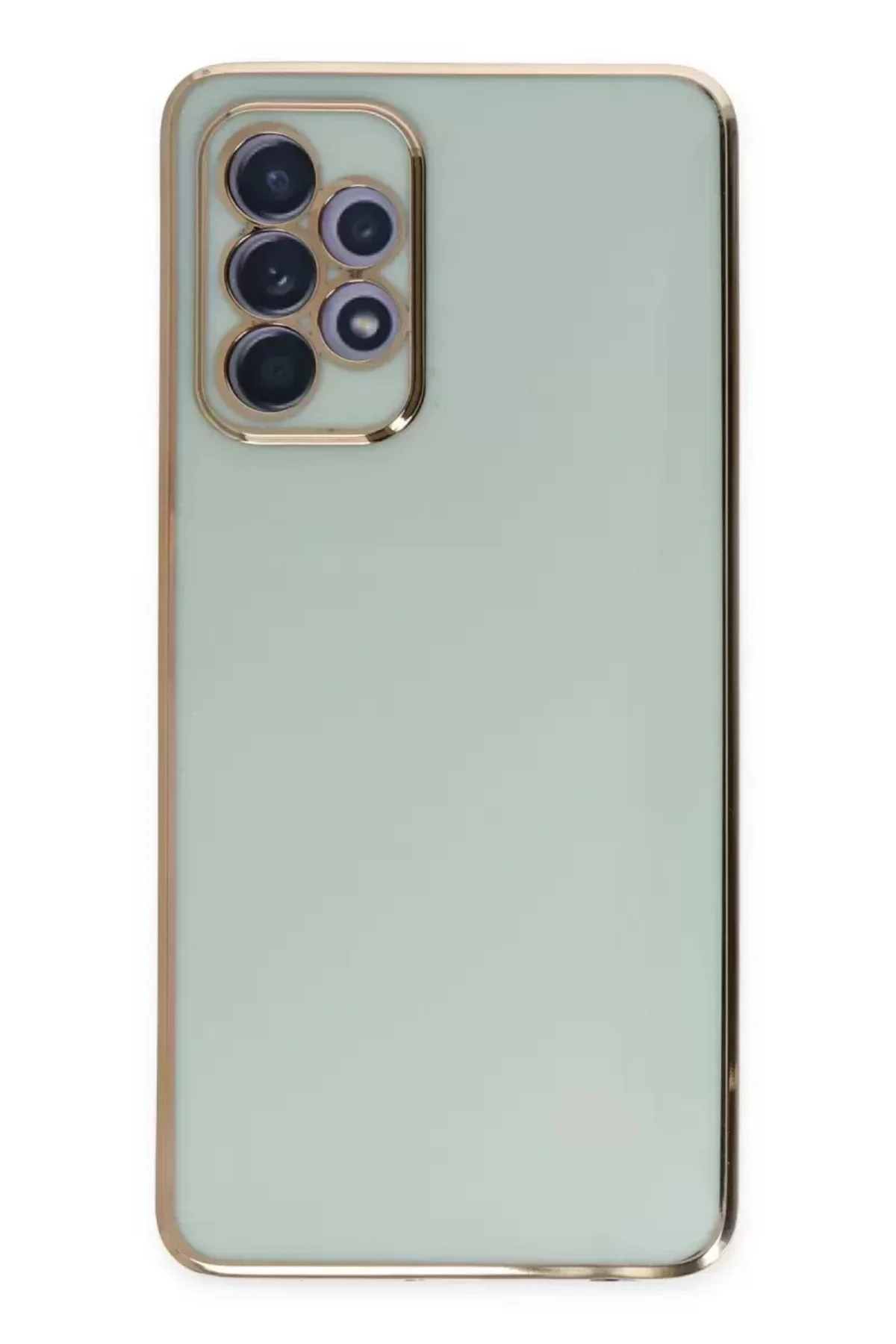 Newface Samsung Galaxy A52 Kılıf Volet Silikon - Açık Yeşil