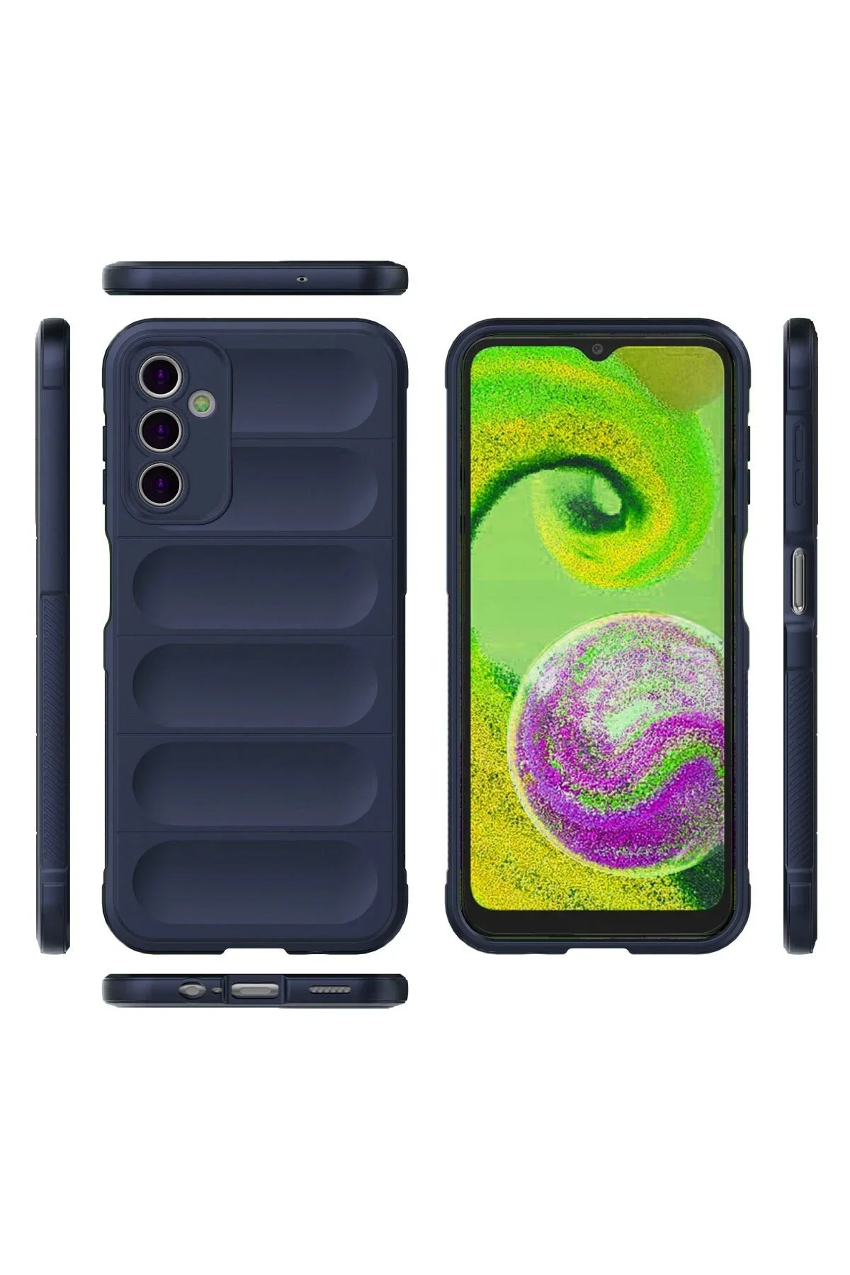 Newface Samsung Galaxy A14 4g Kılıf Optimum Silikon - Lacivert