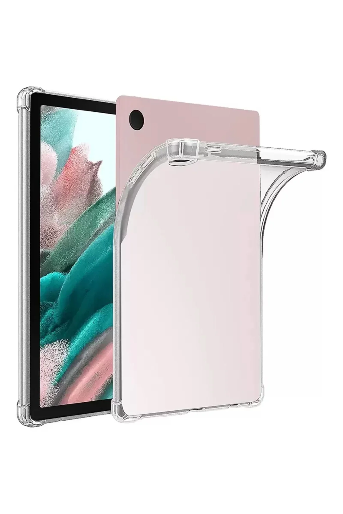 Newface Samsung Galaxy X510 Tab S9 Fe 11 Kılıf Anti Shock Tablet Silikon - Şeffaf