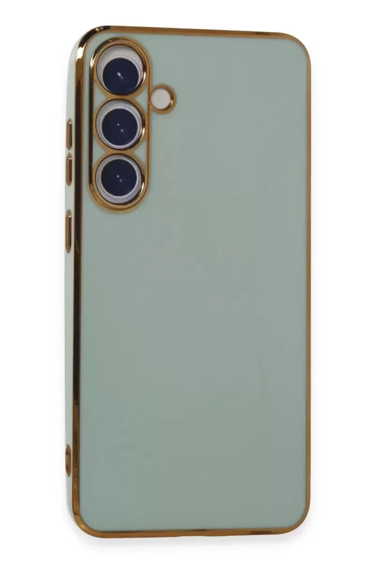Newface Samsung Galaxy S24 Plus Kılıf Volet Silikon - Açık Yeşil
