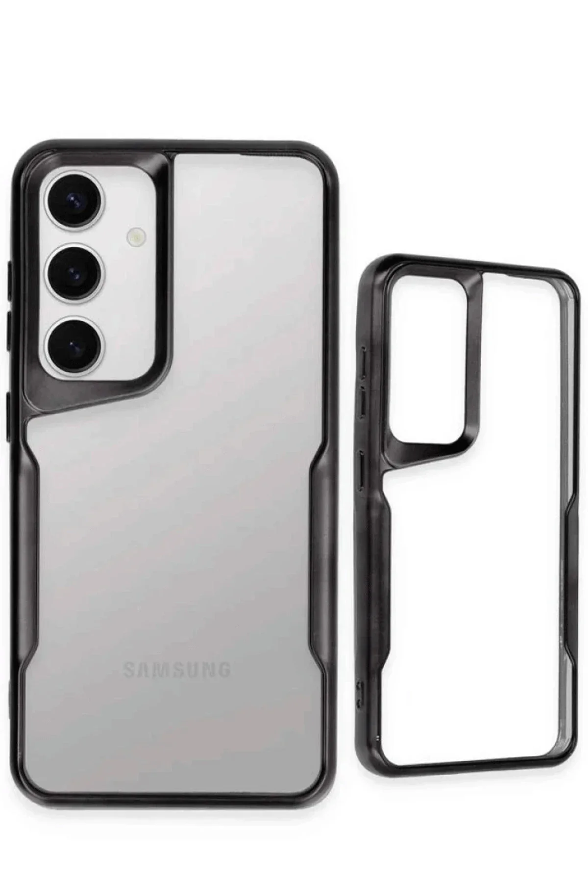 Newface Samsung Galaxy S25 Kılıf Boyi Silikon Kapak - Siyah