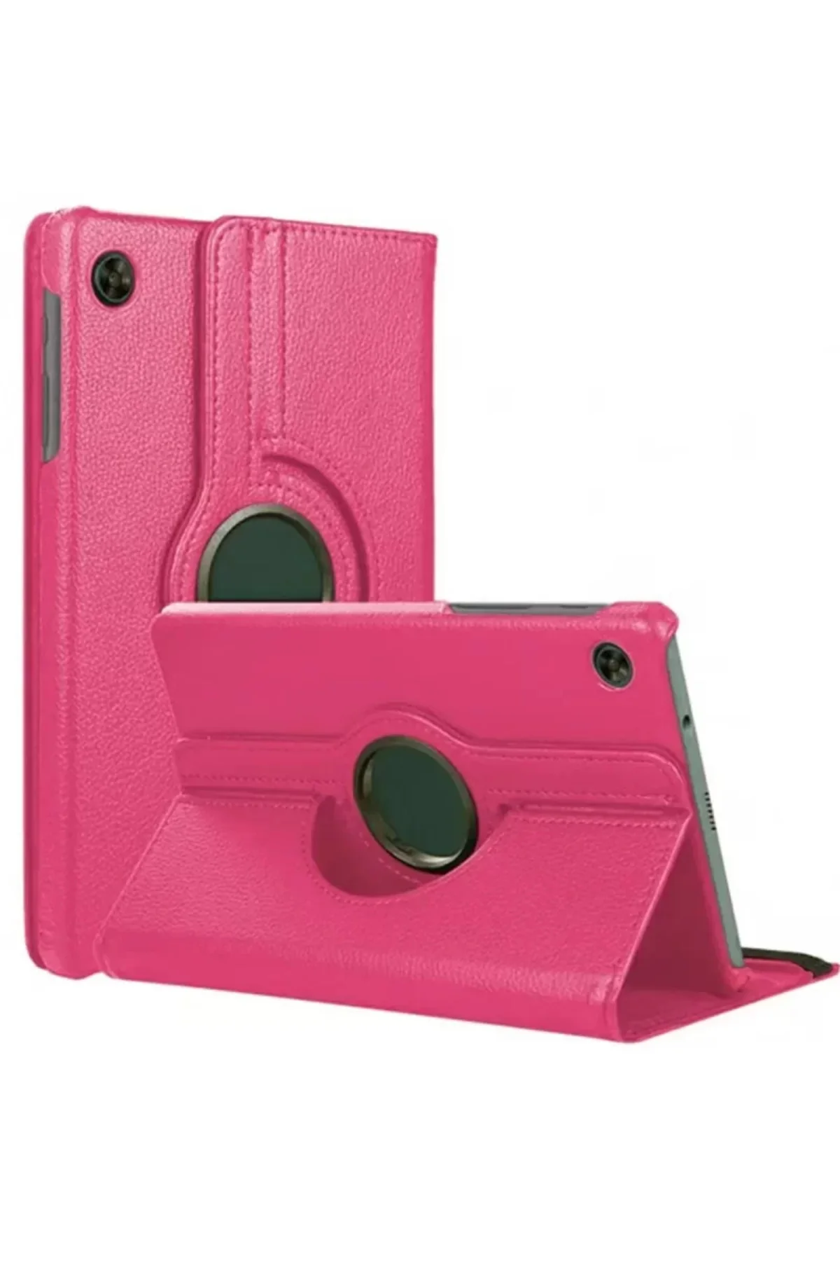 Newface Samsung Galaxy Tab A11 360 Tablet Deri Kılıf - Pembe