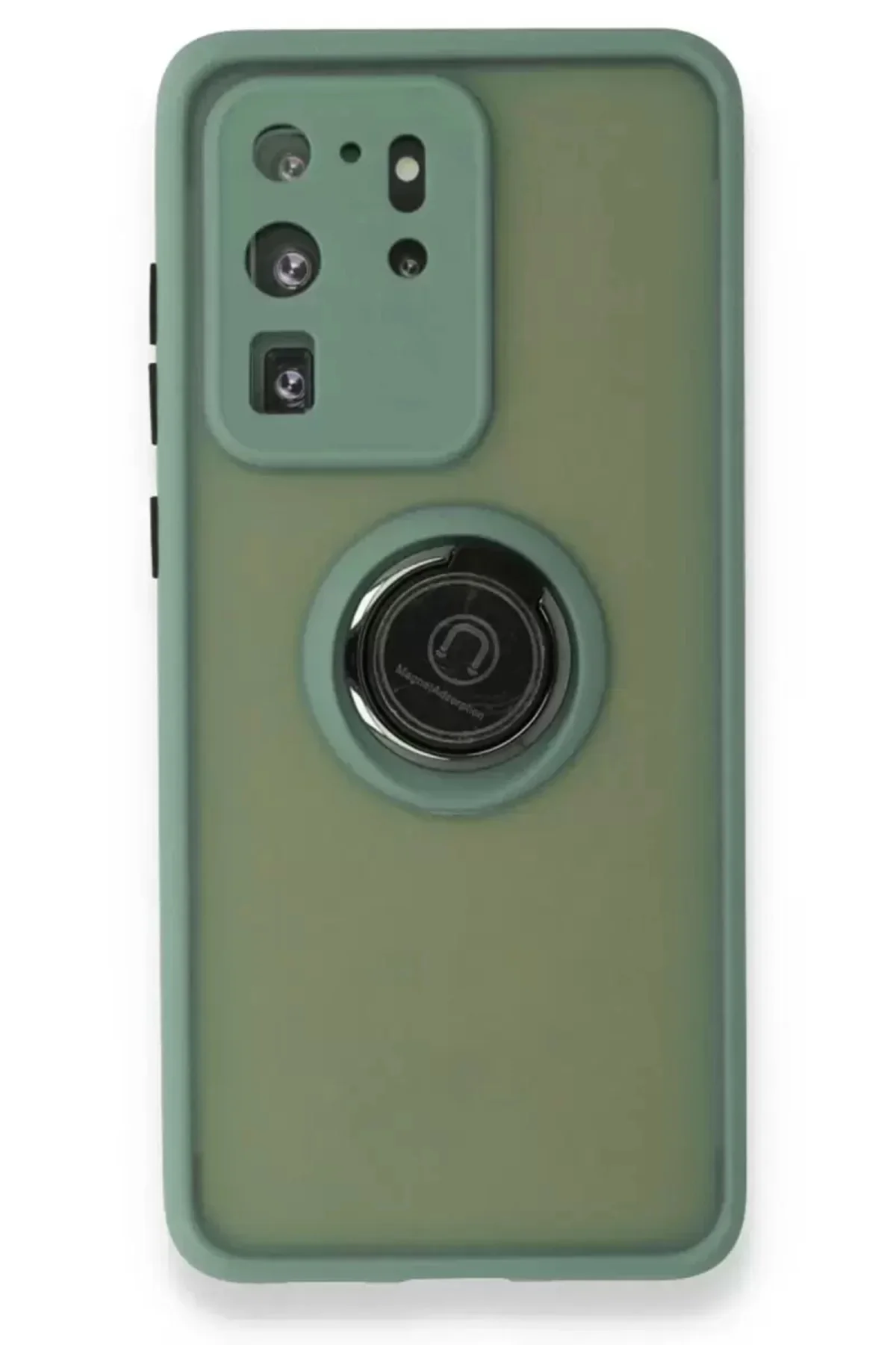 Newface Samsung Galaxy S20 Ultra Kılıf Montreal Yüzüklü Silikon K