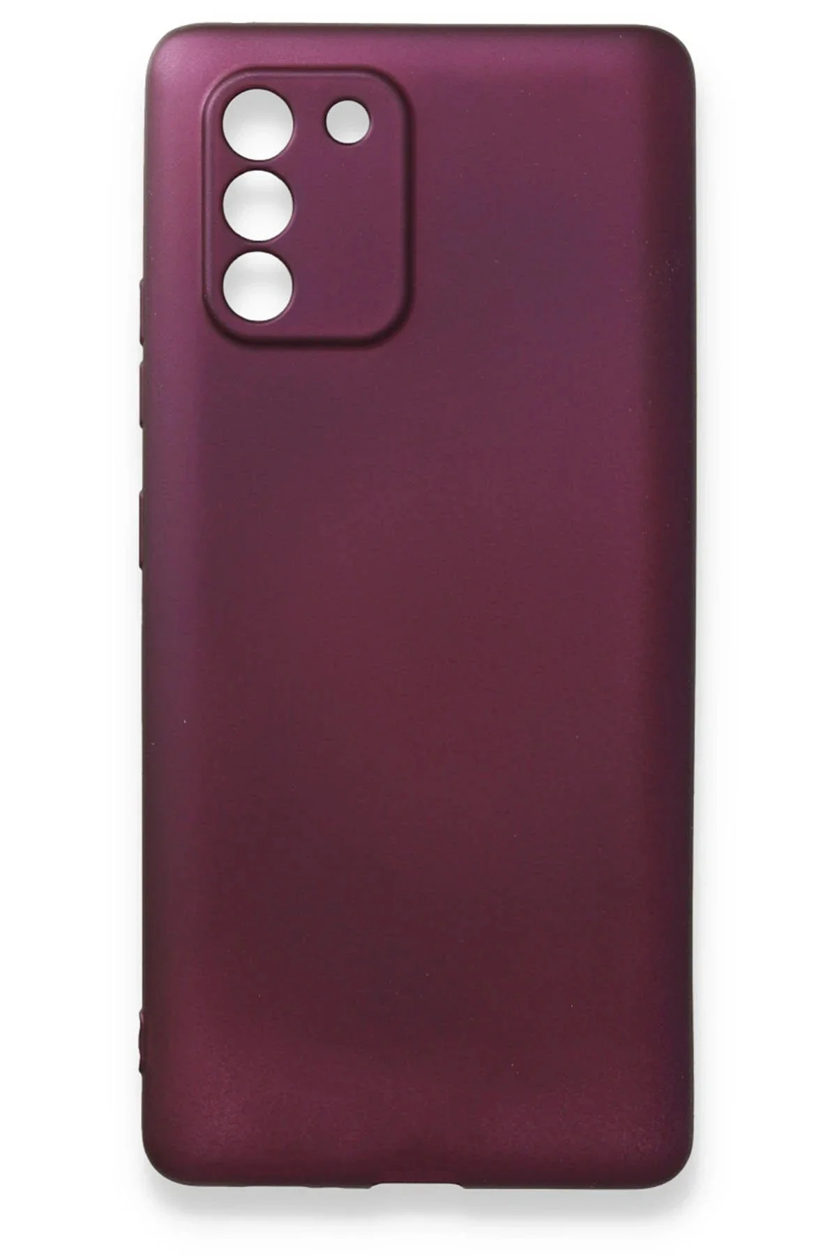 Newface Samsung Galaxy A91 / S10 Lite Kılıf First Silikon - Mürdüm