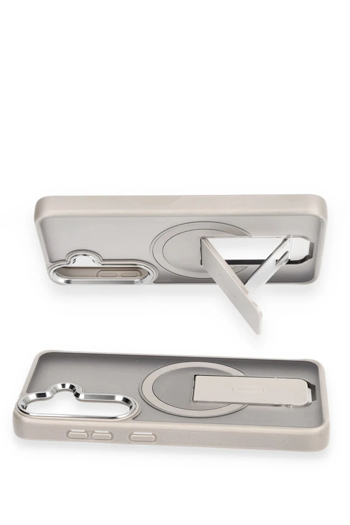 Newface Samsung Galaxy S24 Tork Magsafe Standlı Kapak - Lila