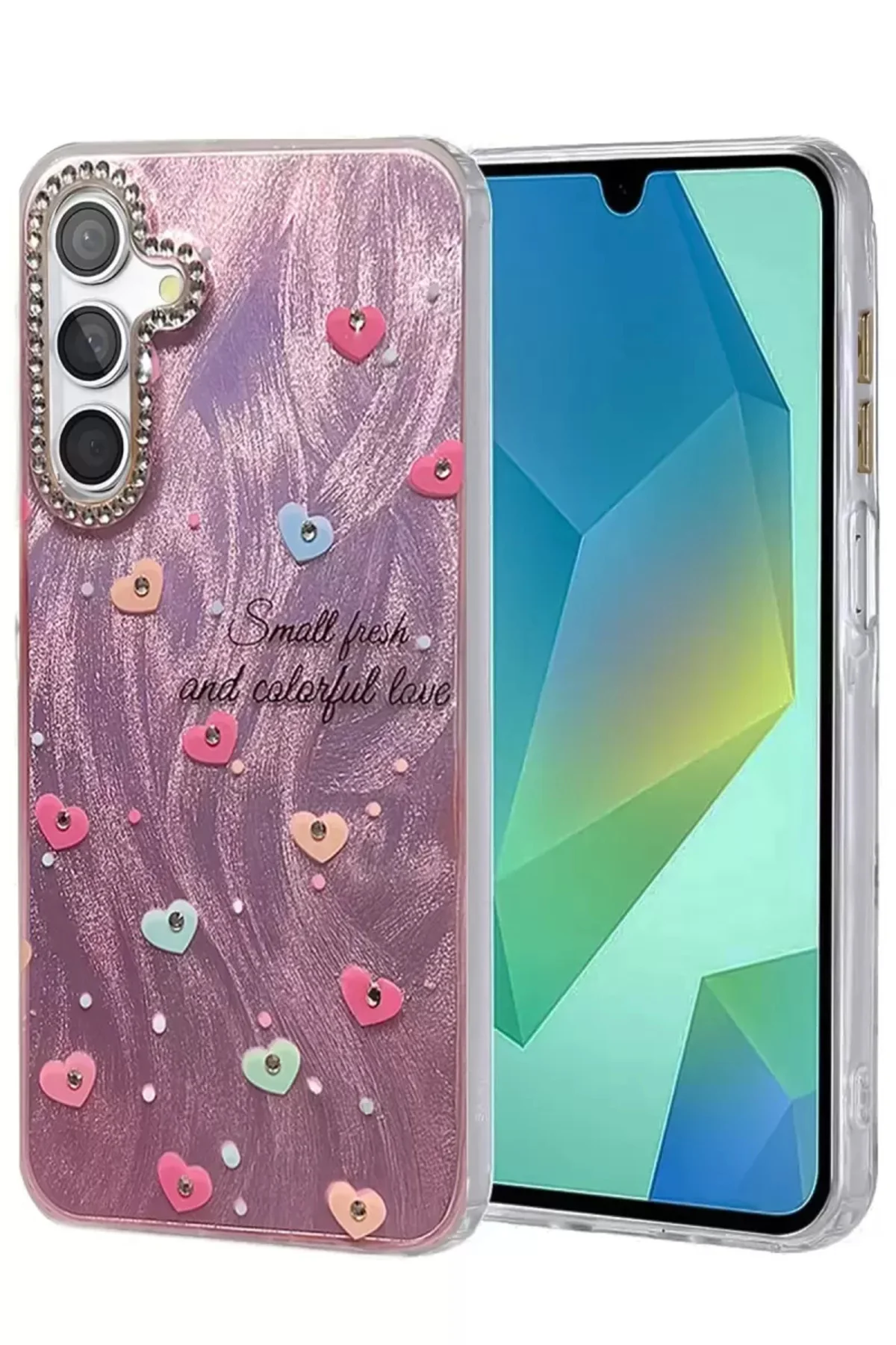 Newface Samsung Galaxy S24 Fe Kılıf Blade Aynalı Desenli Kapak - Desen 8