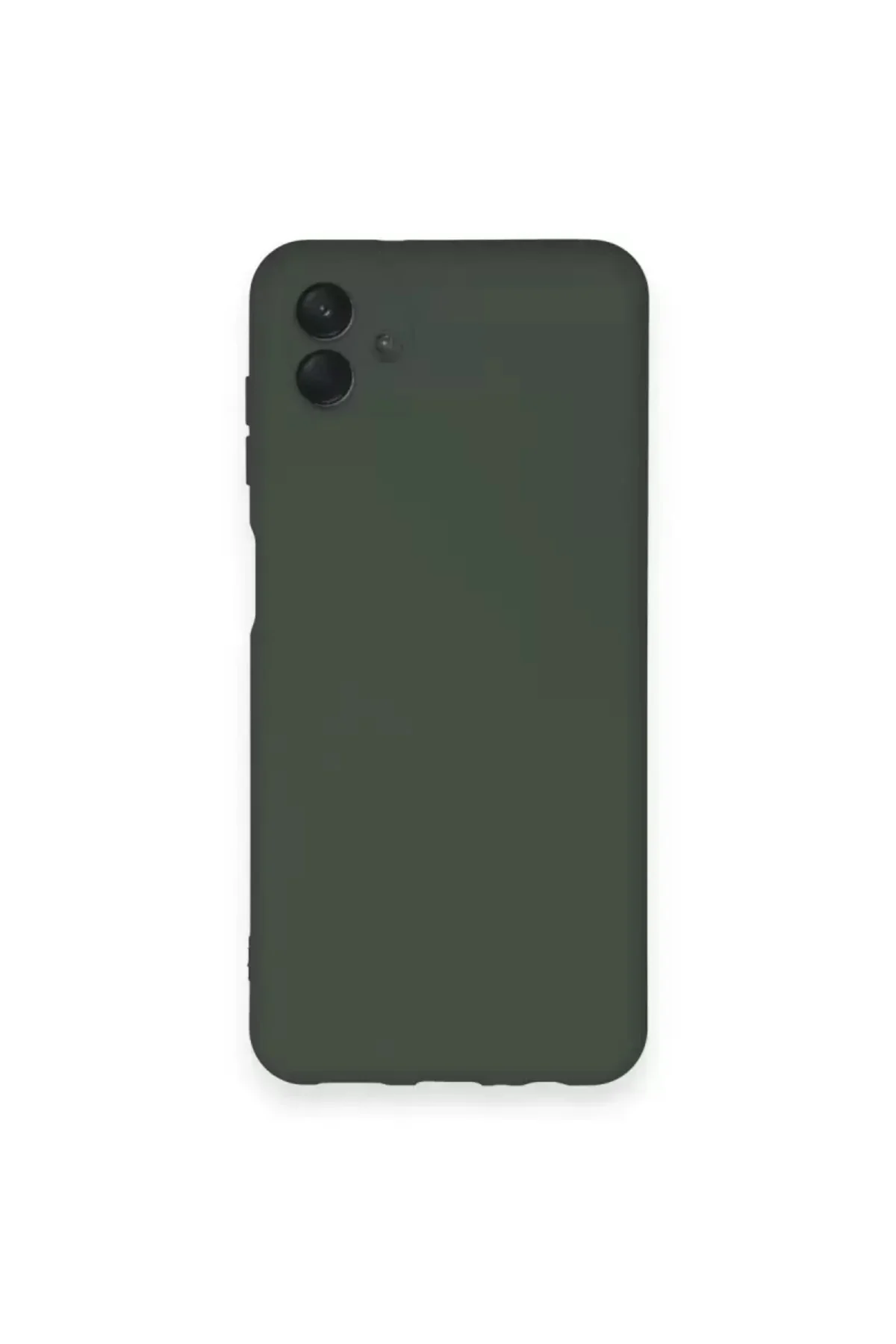 Newface Samsung Galaxy A04 Kılıf Nano İçi Kadife Silikon - Koyu Yeşil