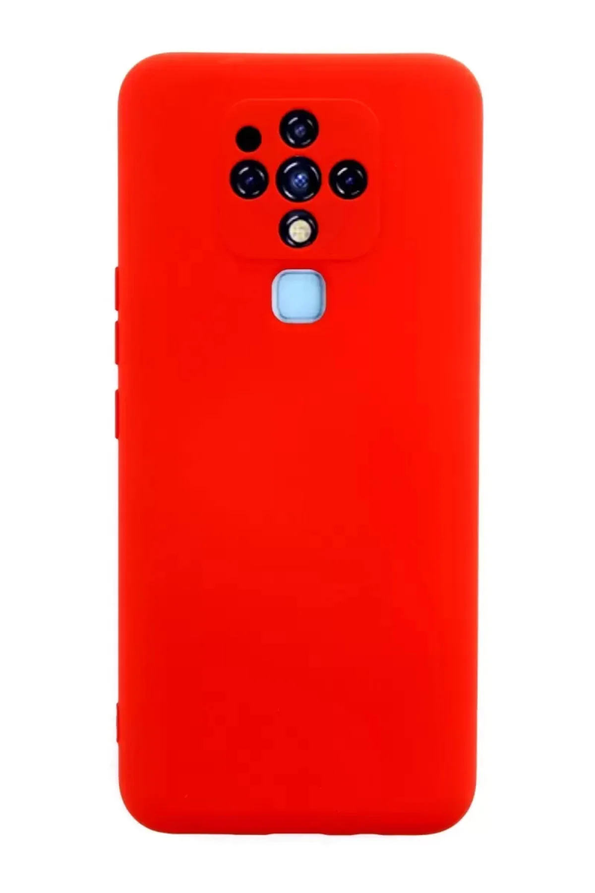 Newface Tecno Camon 16 Kılıf Nano İçi Kadife Silikon - Kırmızı