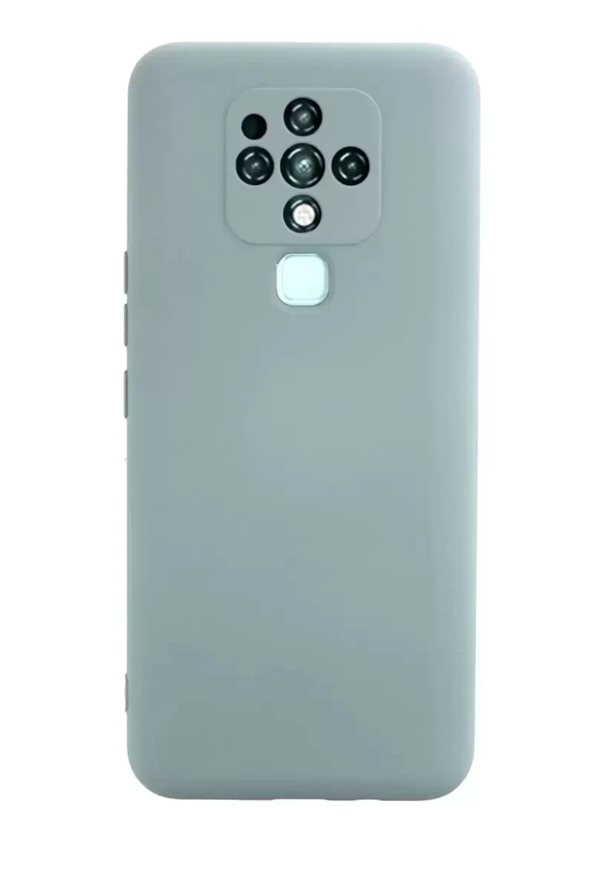Newface Tecno Camon 16 Kılıf Nano İçi Kadife Silikon - Buz Mavisi