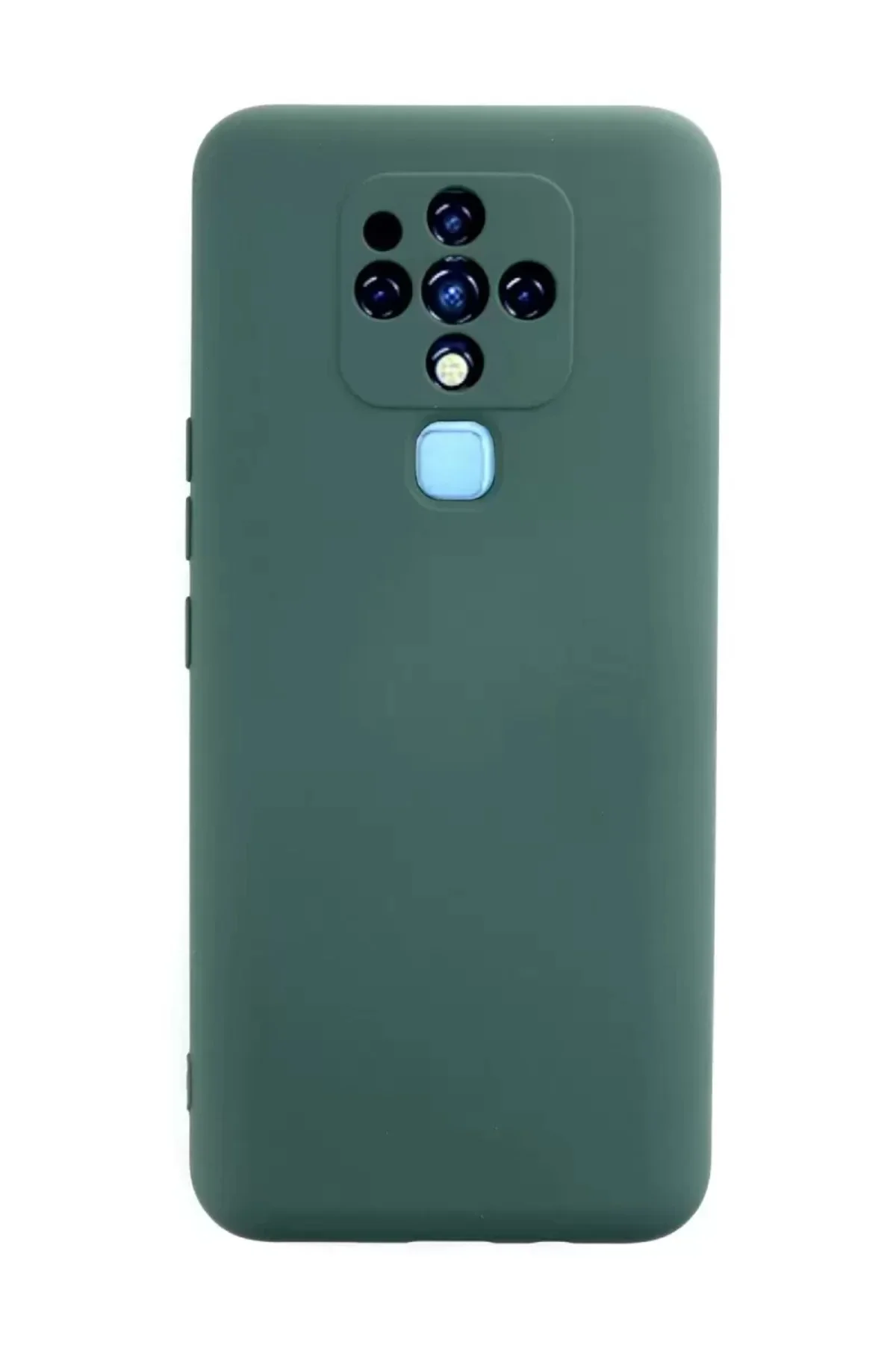 Newface Tecno Camon 16 Kılıf Nano İçi Kadife Silikon - Koyu Yeşil