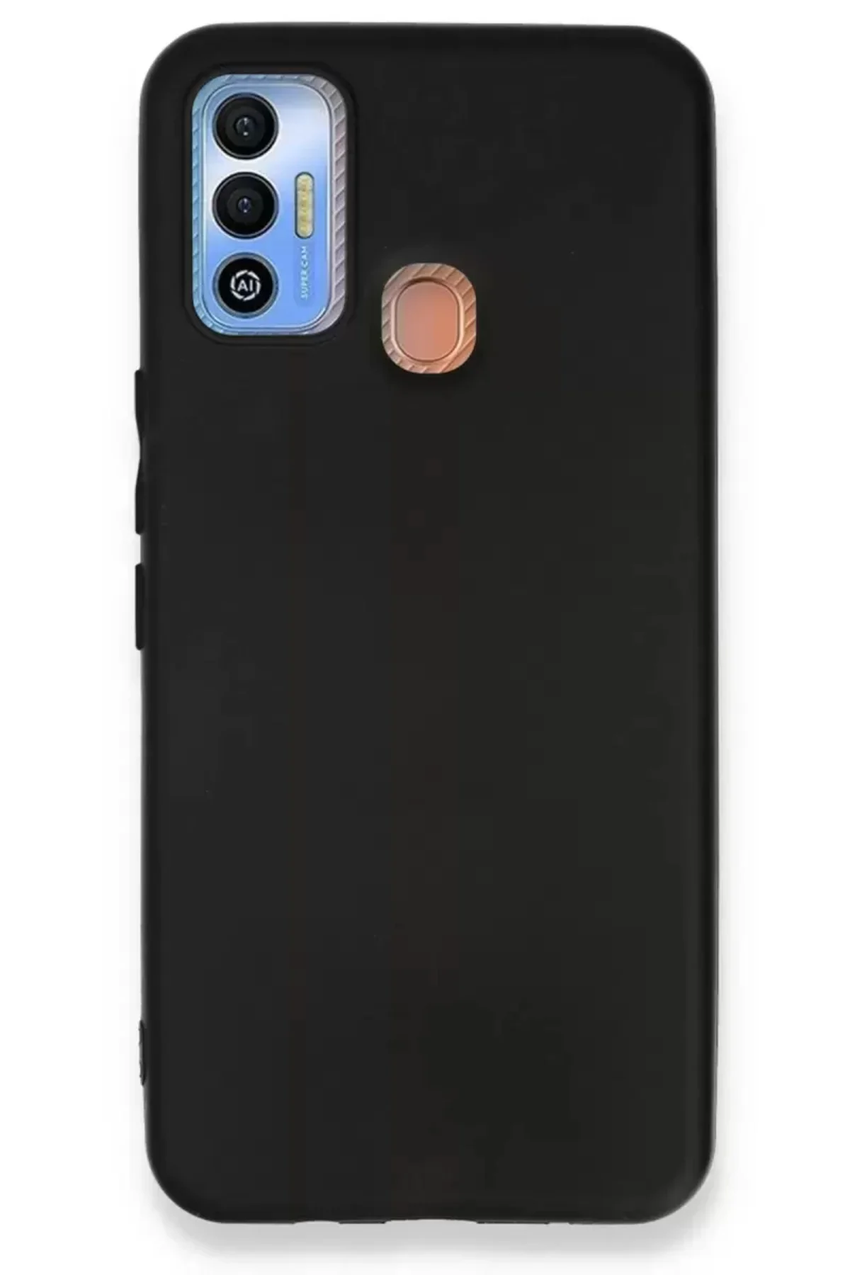 Newface Tecno Spark 7t Kılıf First Silikon - Siyah