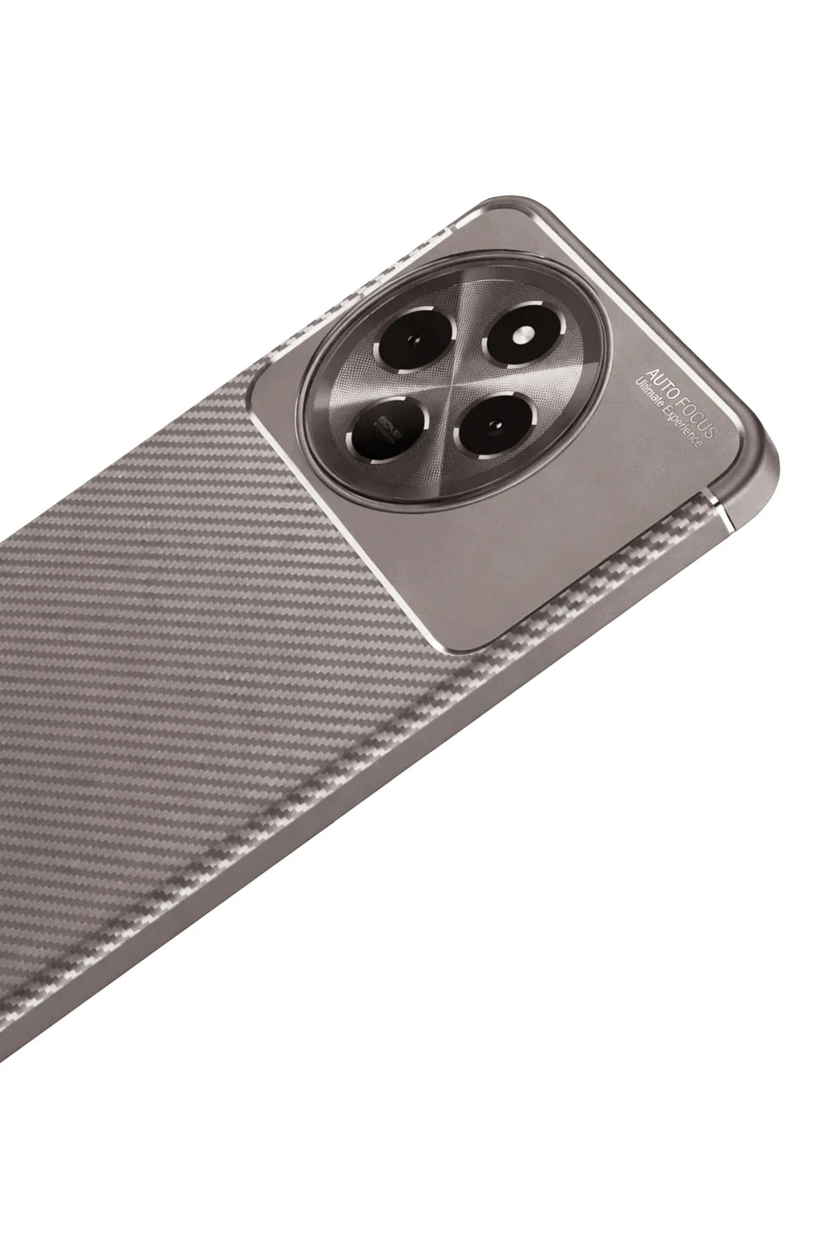 Newface Tecno Spark 30 Pro Kılıf Auto Focus Karbon Kapak - Gri