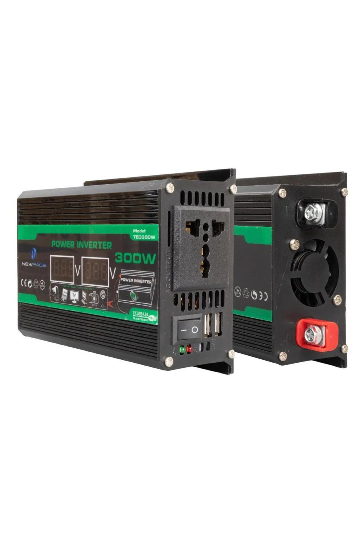 Newface TED300W Dijital Ekran 12Volt 300Watt Modified Sinus Power