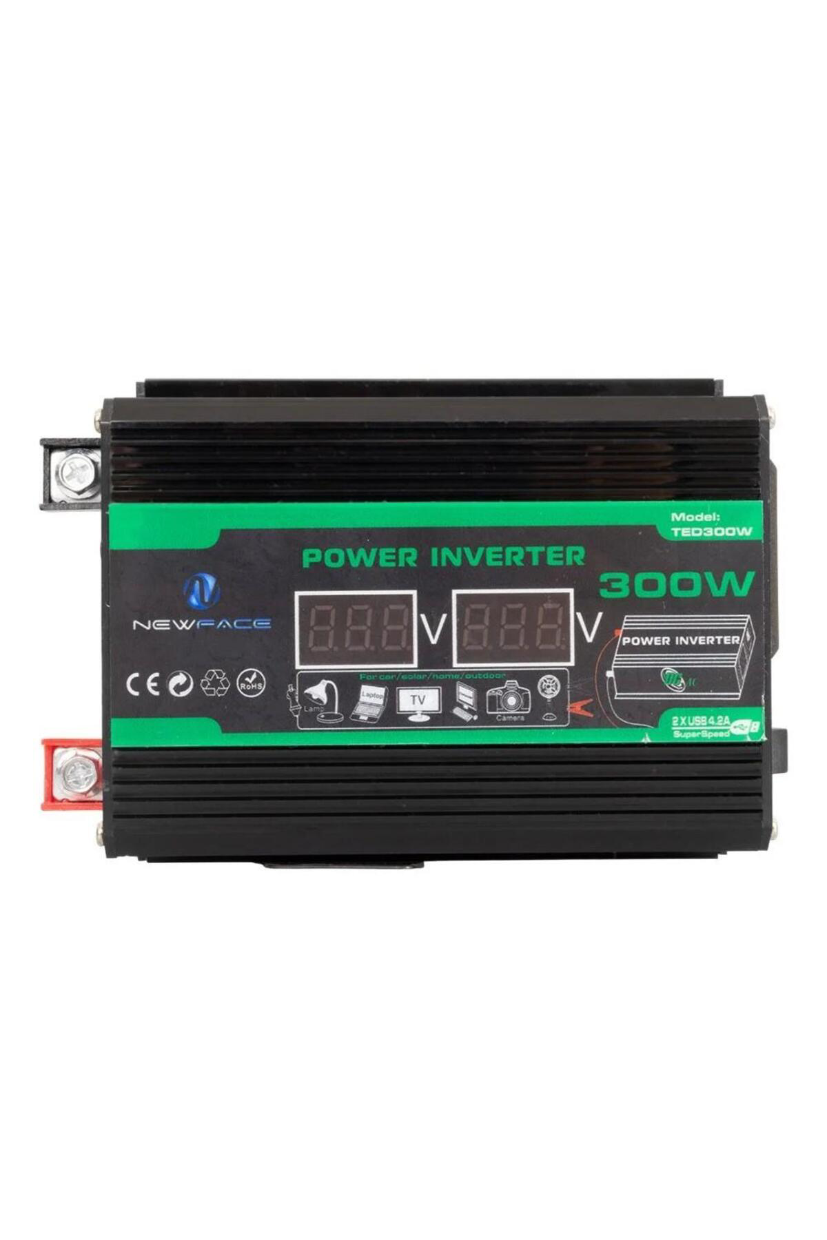 Newface TED300W Dijital Ekran 12Volt 300Watt Modified Sinus Power