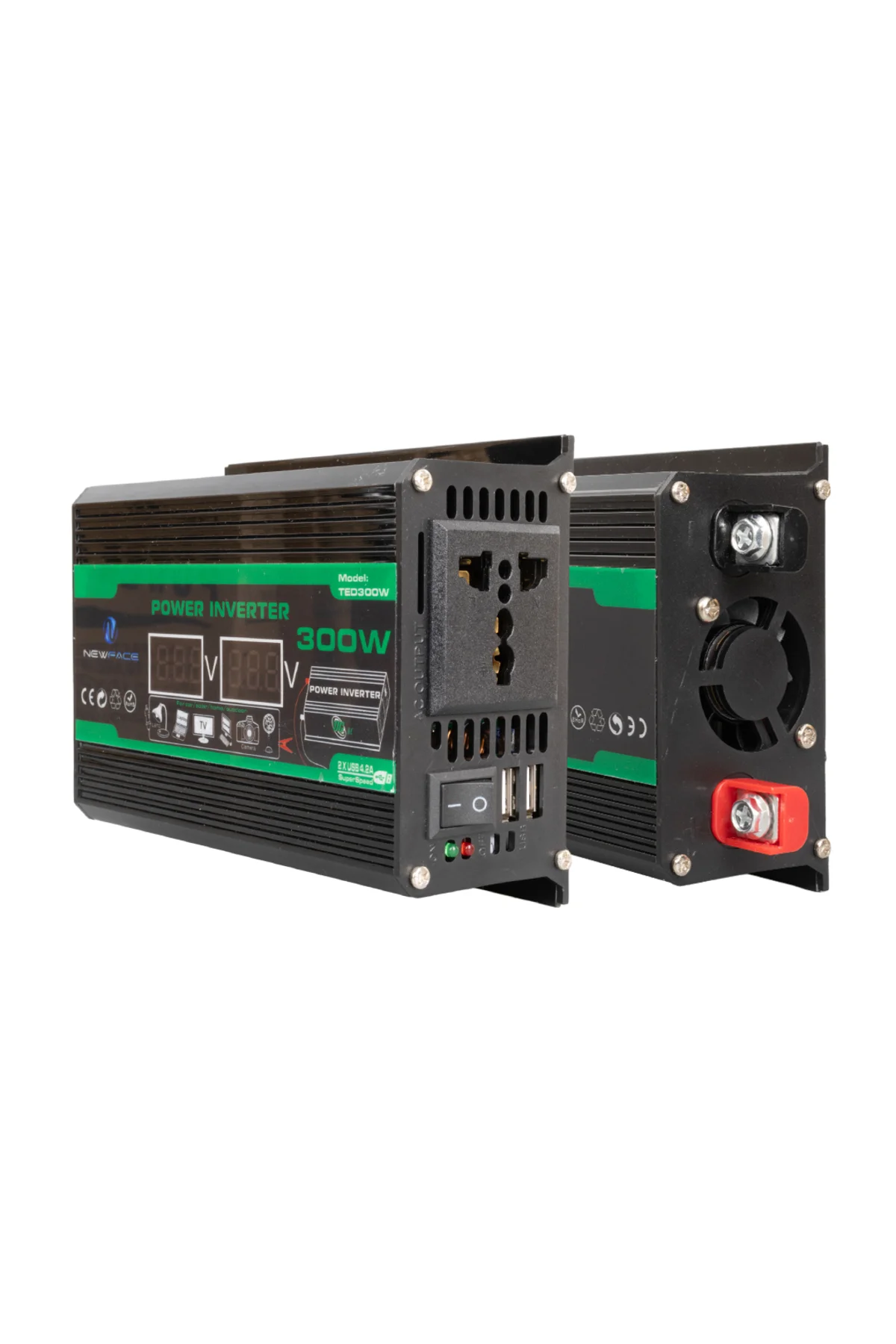 NEWFACE TED300W DİJİTAL EKRAN 12 VOLT 300 WATT MODIFIED SINUS POWER INVERTER