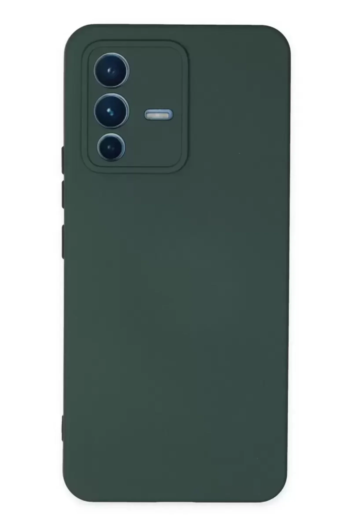 Newface Vivo V23 5g Kılıf Nano İçi Kadife Silikon - Koyu Yeşil