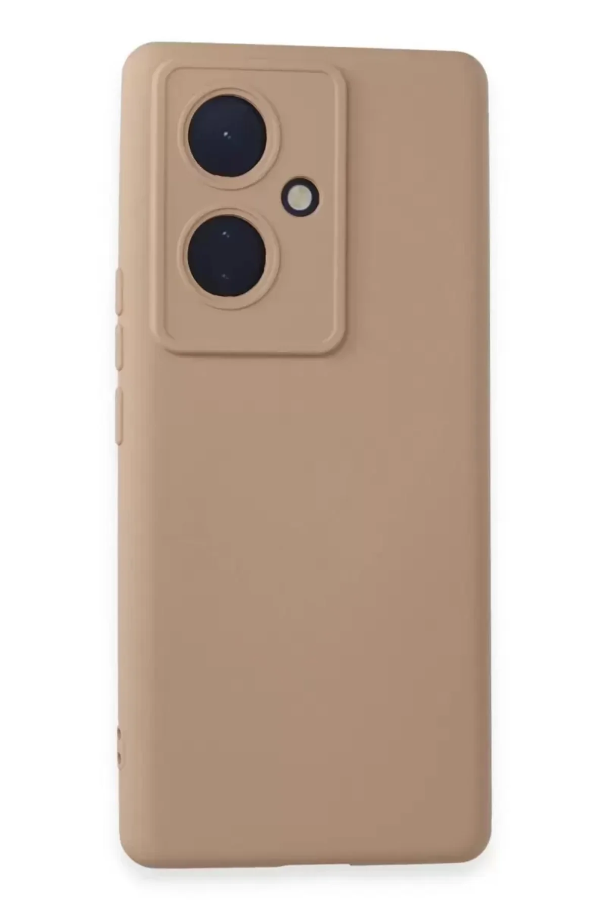 Newface Vivo V29 Lite Kılıf Nano İçi Kadife Silikon - Pudra