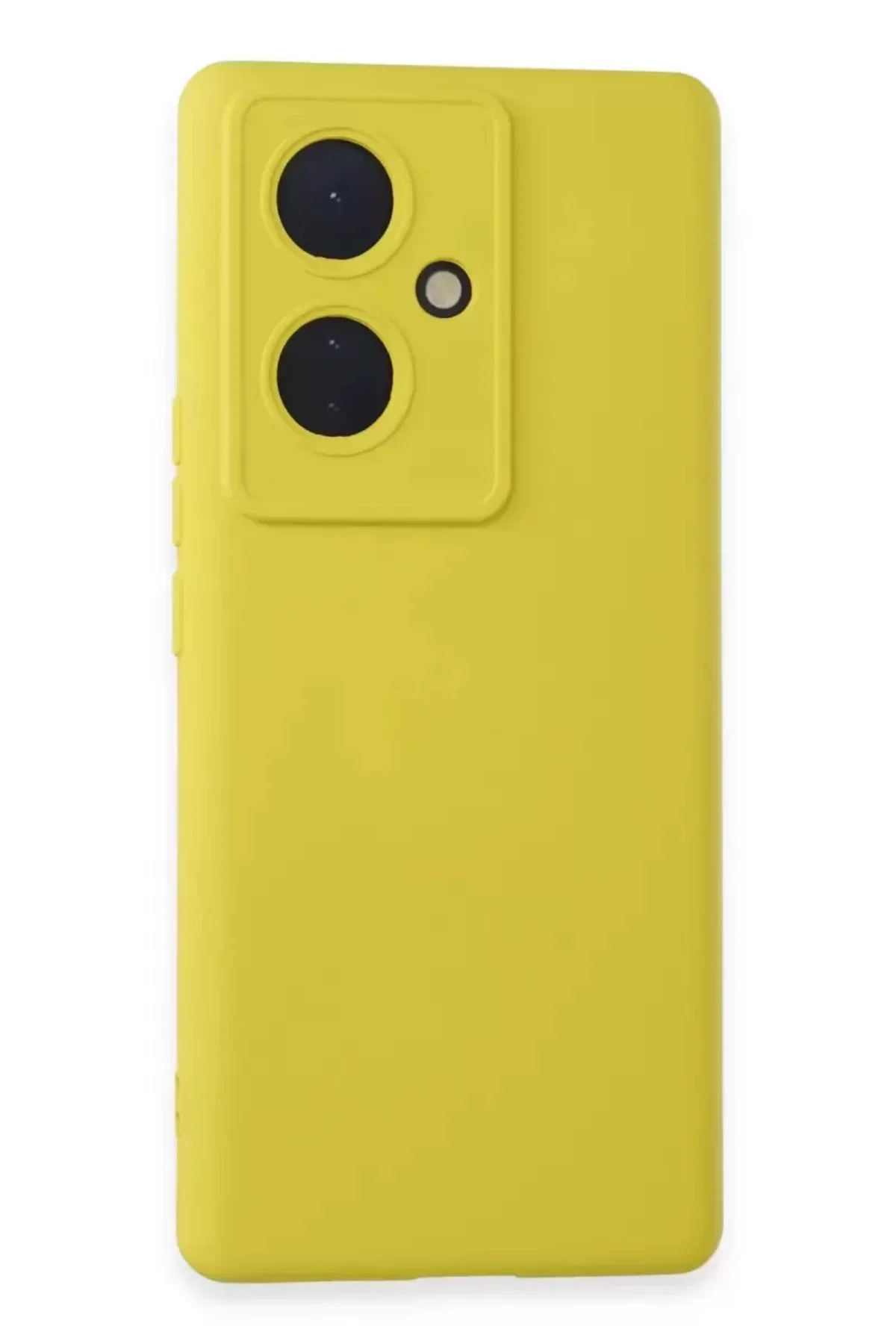Newface Vivo V29 Lite Kılıf Nano İçi Kadife Silikon - Sarı