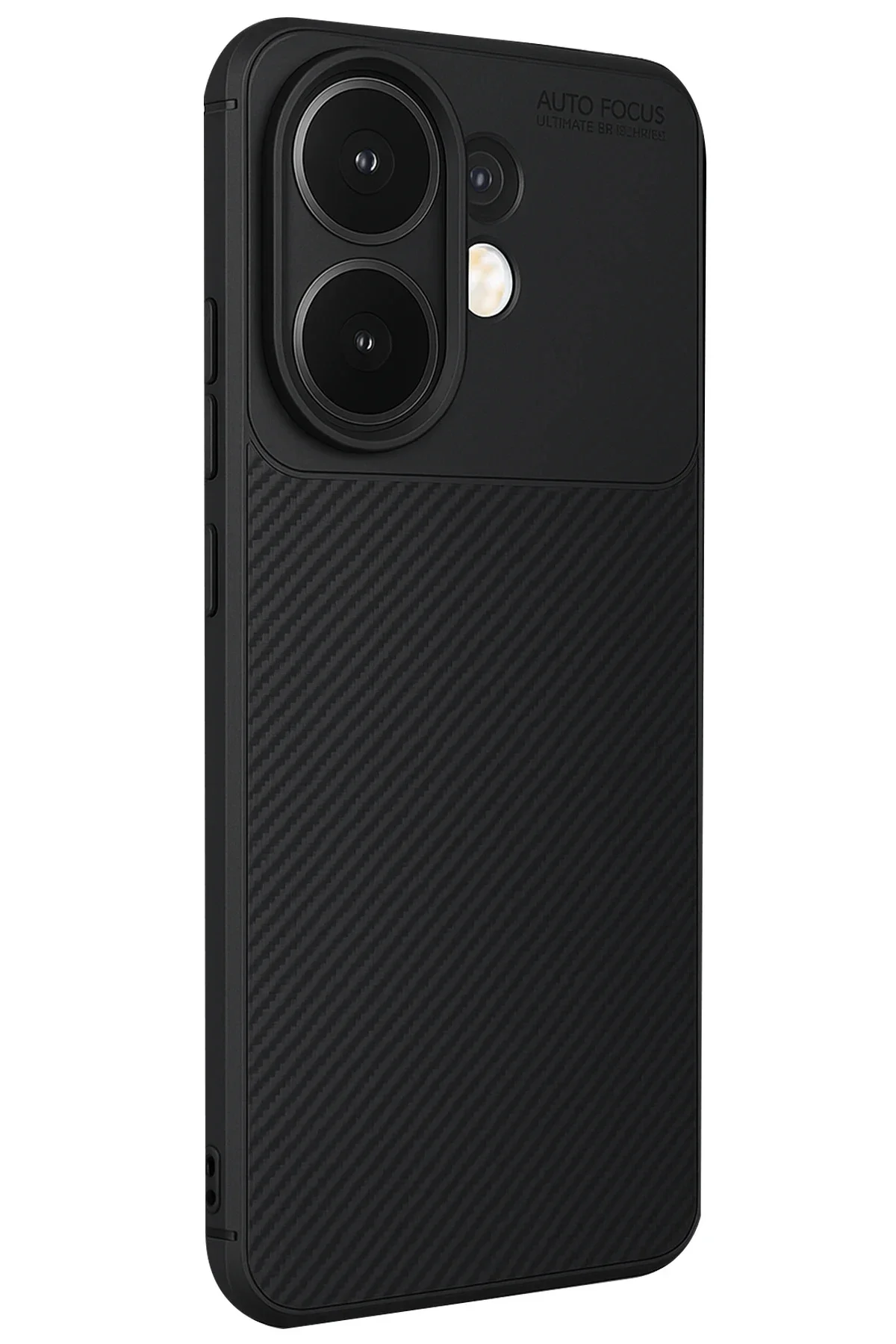 Newface Vivo V60 5g Auto Focus Karbon Kapak - Siyah