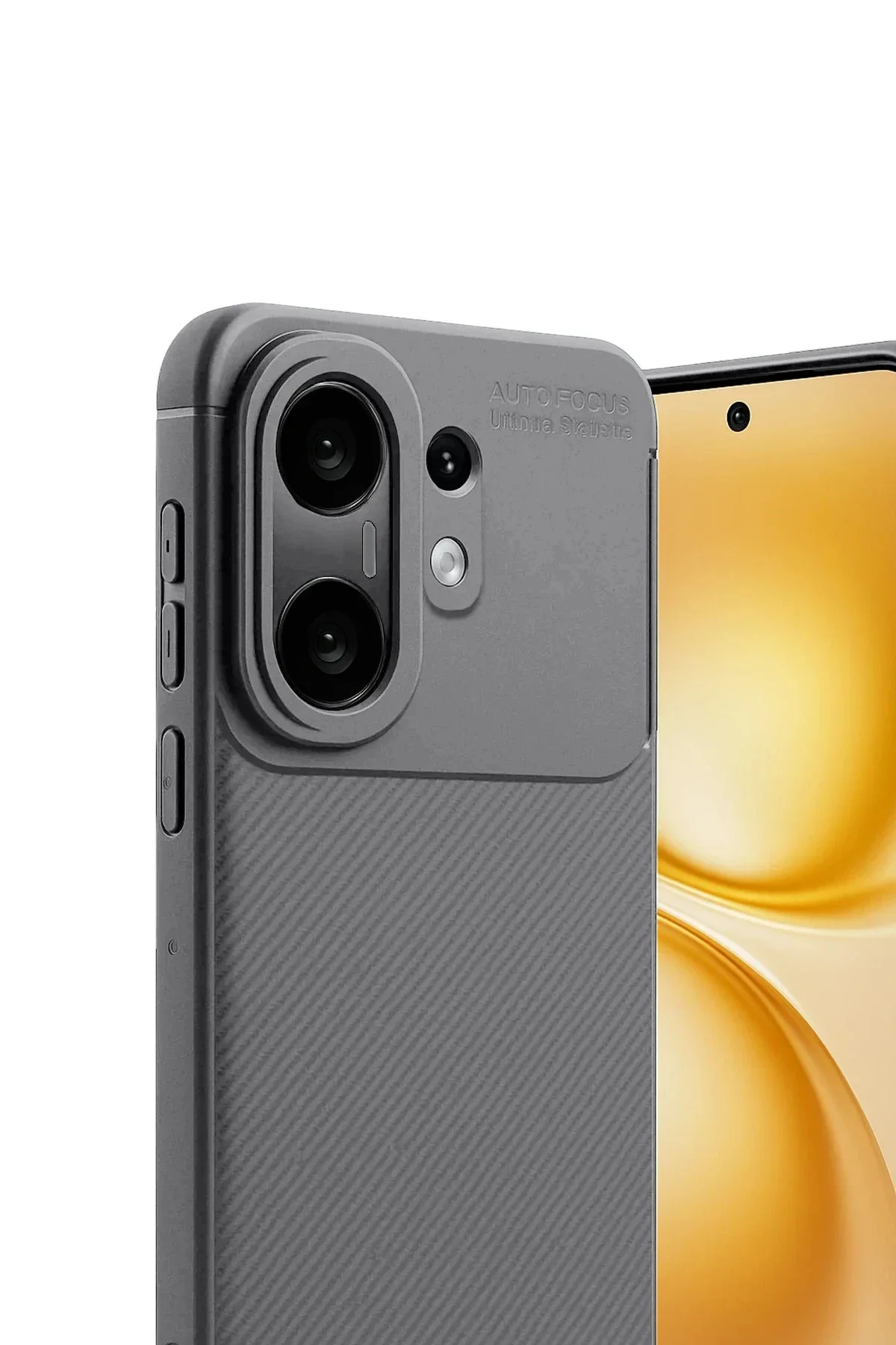 Newface Vivo X200 Fe Auto Focus Karbon Kapak -gri