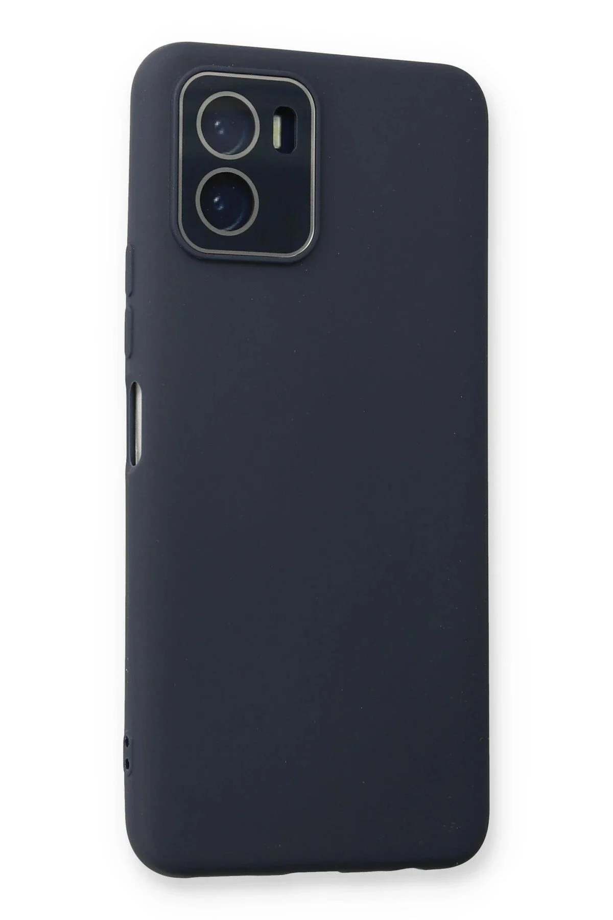 Newface Vivo Y15s Kılıf Lansman Glass Kapak - Lacivert