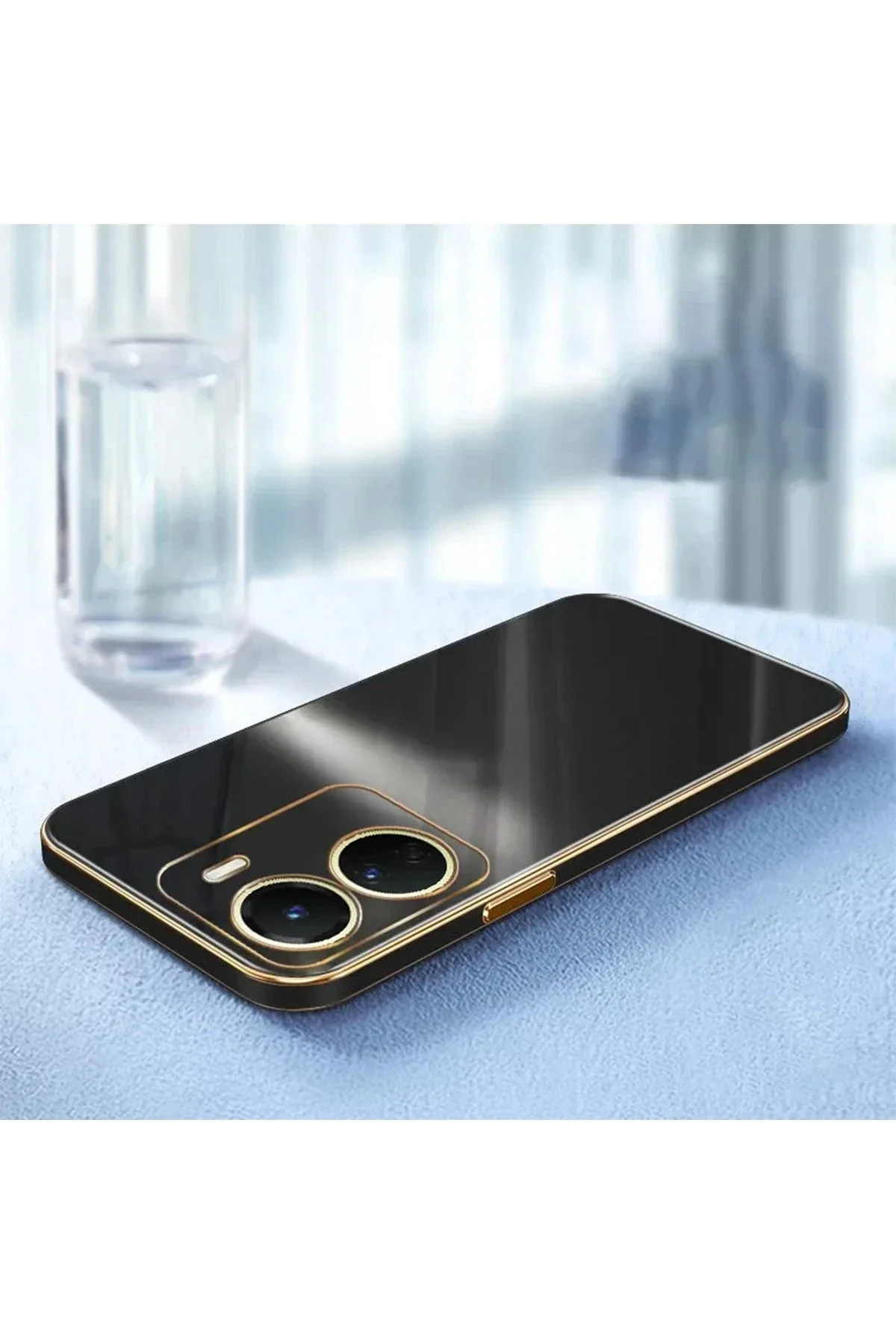 Newface Vivo Y18 Kılıf Volet Silikon - Siyah
