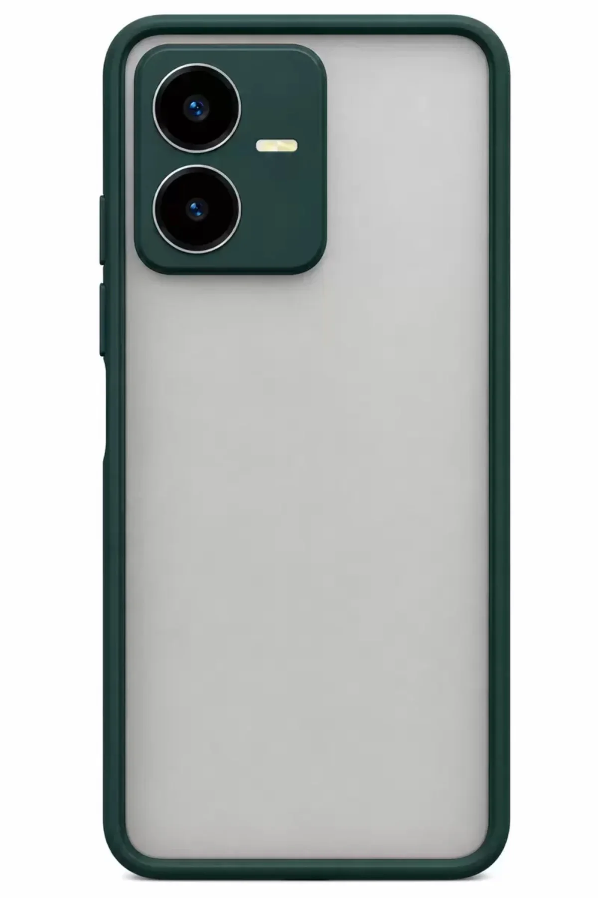 Newface Vivo Y22 2022 Kılıf Montreal Silikon Kapak - Koyu Yeşil