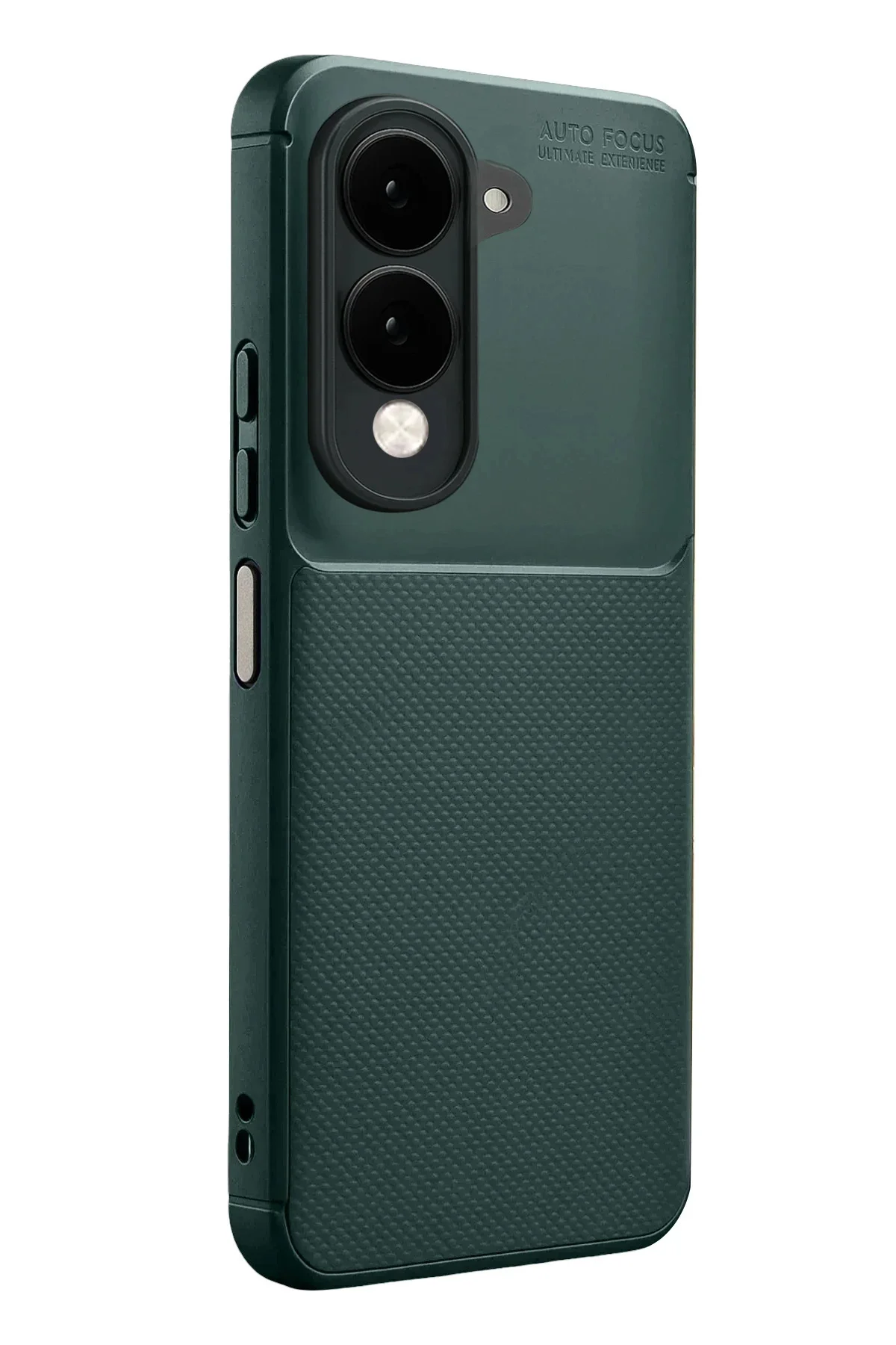 Newface Vivo Y29s Auto Focus Karbon Kapak - Koyu Yeşil