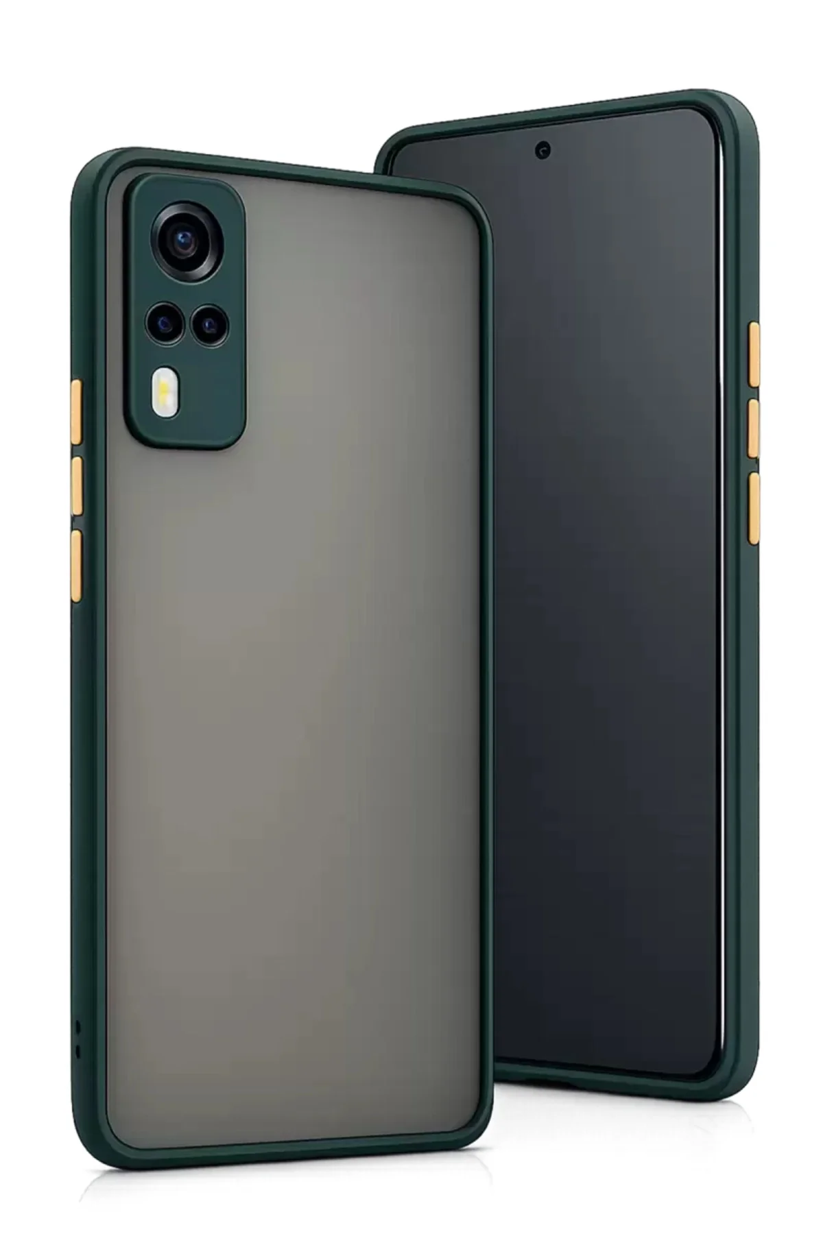 Newface Vivo Y53s Kılıf Montreal Silikon Kapak - Yeşil