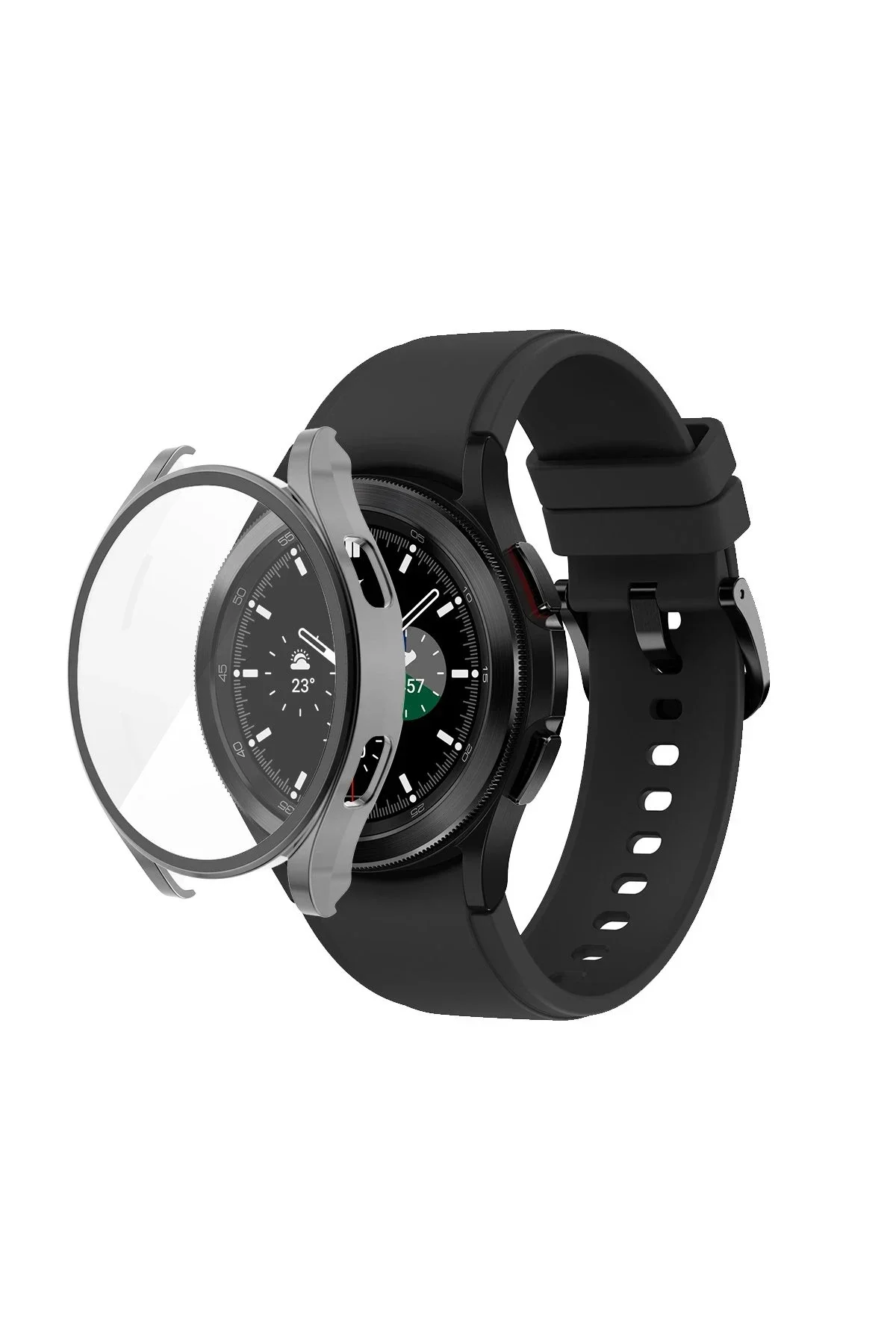 Newface Watch 5 40mm Wall Camlı Kasa Ekran Koruyucu - Uzay Grisi