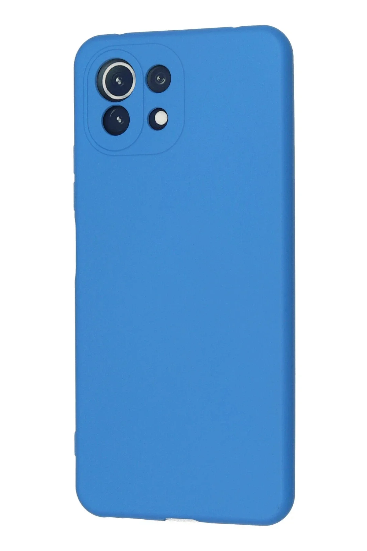 Newface Xiaomi Mi 11 Lite Kılıf Nano İçi Kadife Silikon - Mavi