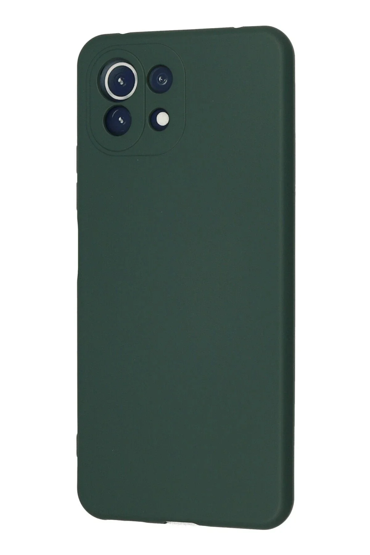 Newface Xiaomi Mi 11 Lite Kılıf Nano İçi Kadife Silikon - Koyu Ye