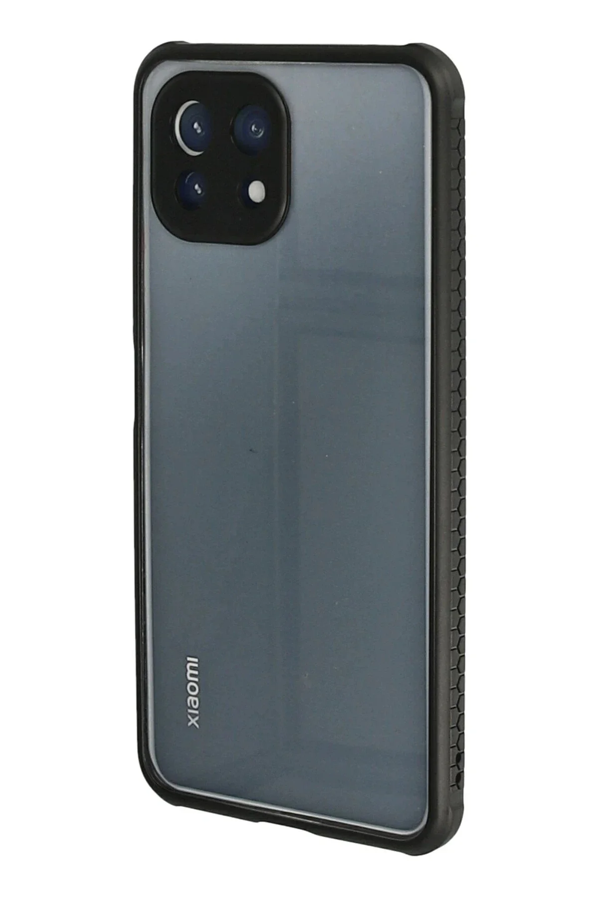 Newface Xiaomi Mi 11 Lite Kılıf Miami Şeffaf Silikon - Siyah