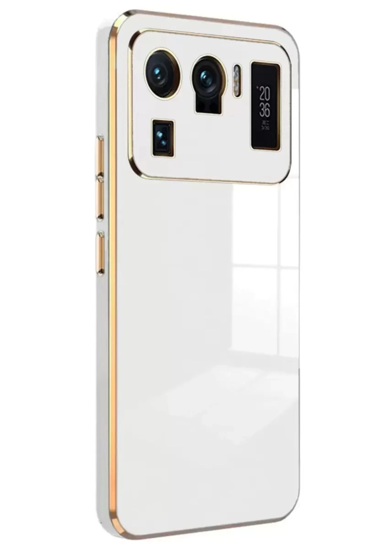 Newface Xiaomi Mi 11 Ultra Kılıf Volet Silikon - Beyaz