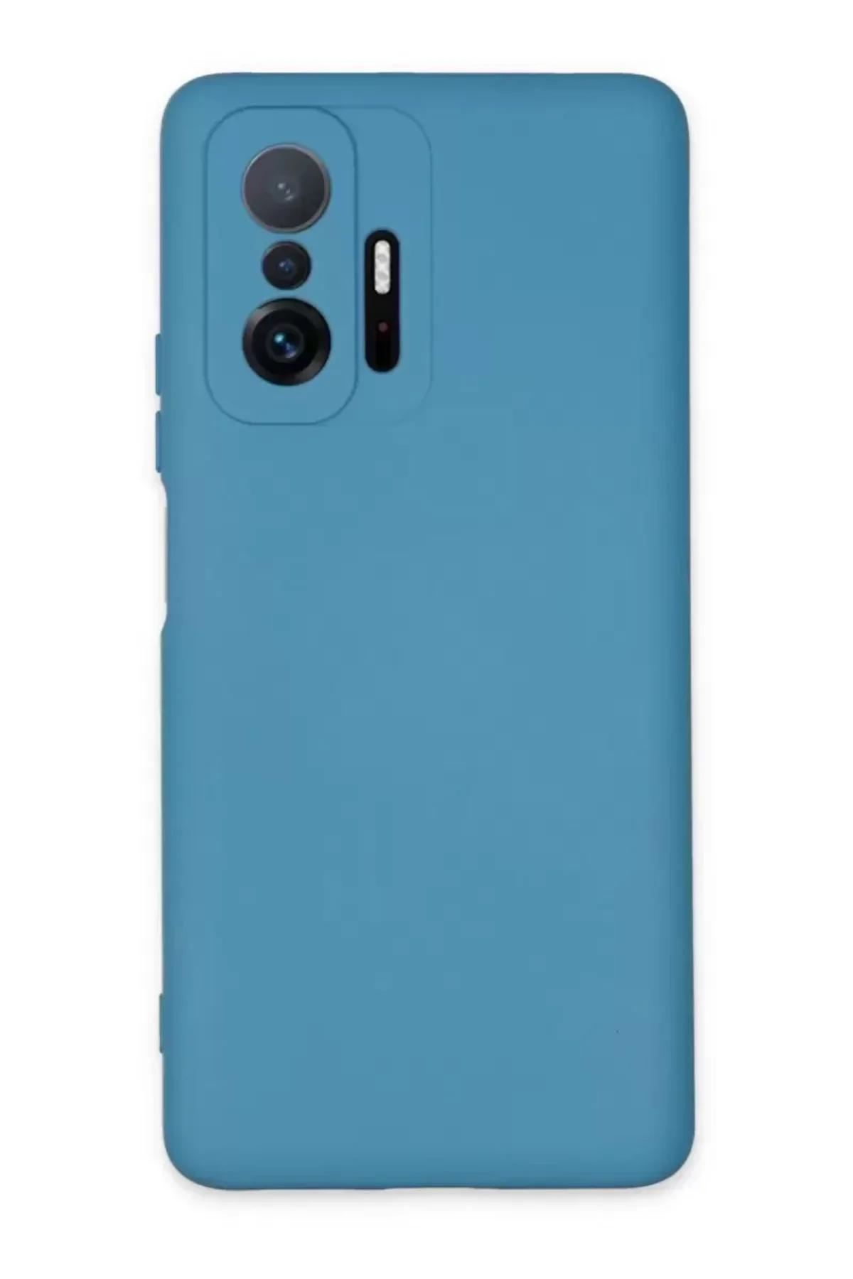 Newface Xiaomi Mi 11t Pro Kılıf Nano İçi Kadife Silikon - Mavi
