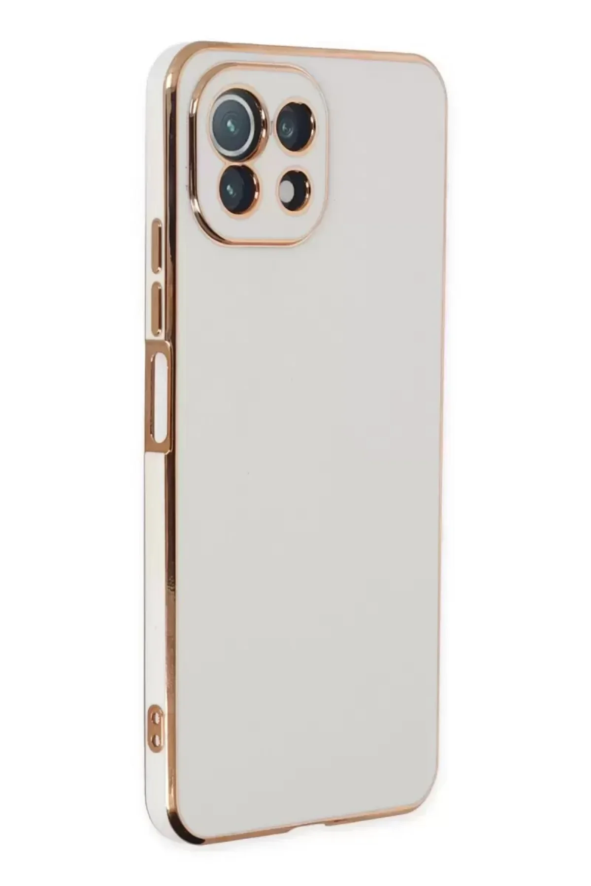 Newface Xiaomi Mi 11 Lite Kılıf Volet Silikon - Beyaz