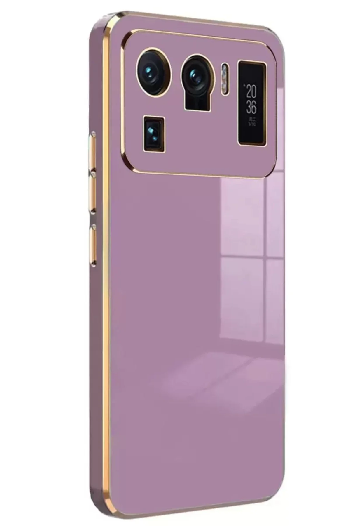 Newface Xiaomi Mi 11 Ultra Kılıf Volet Silikon - Mor