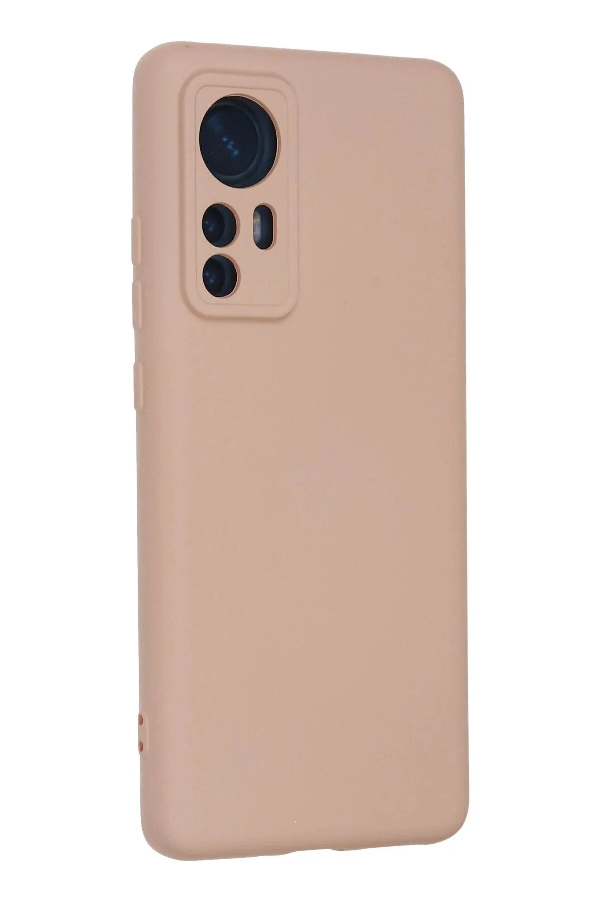 Newface Xiaomi Mi 12 Kılıf Nano İçi Kadife Silikon - Pudra