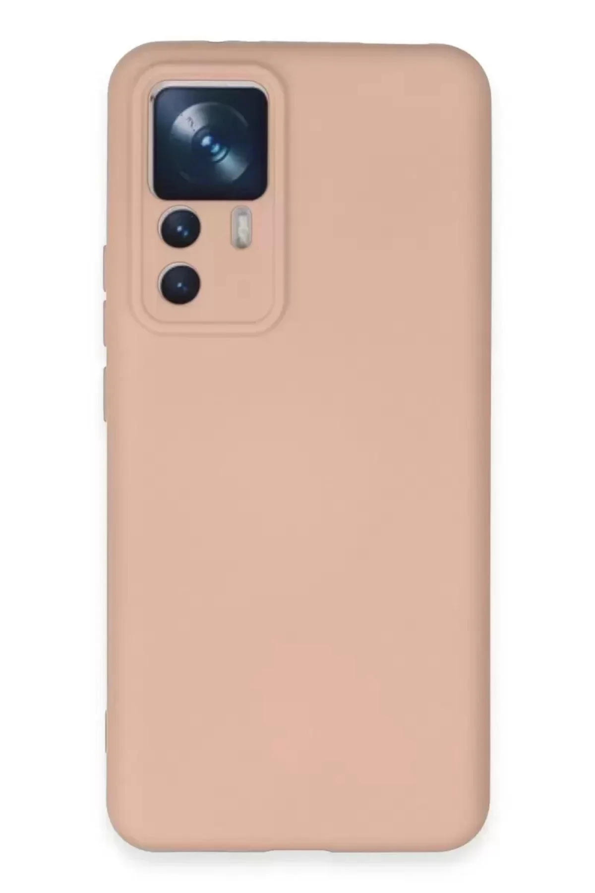 Newface Xiaomi Mi 12t Pro Kılıf Nano İçi Kadife Silikon - Pudra