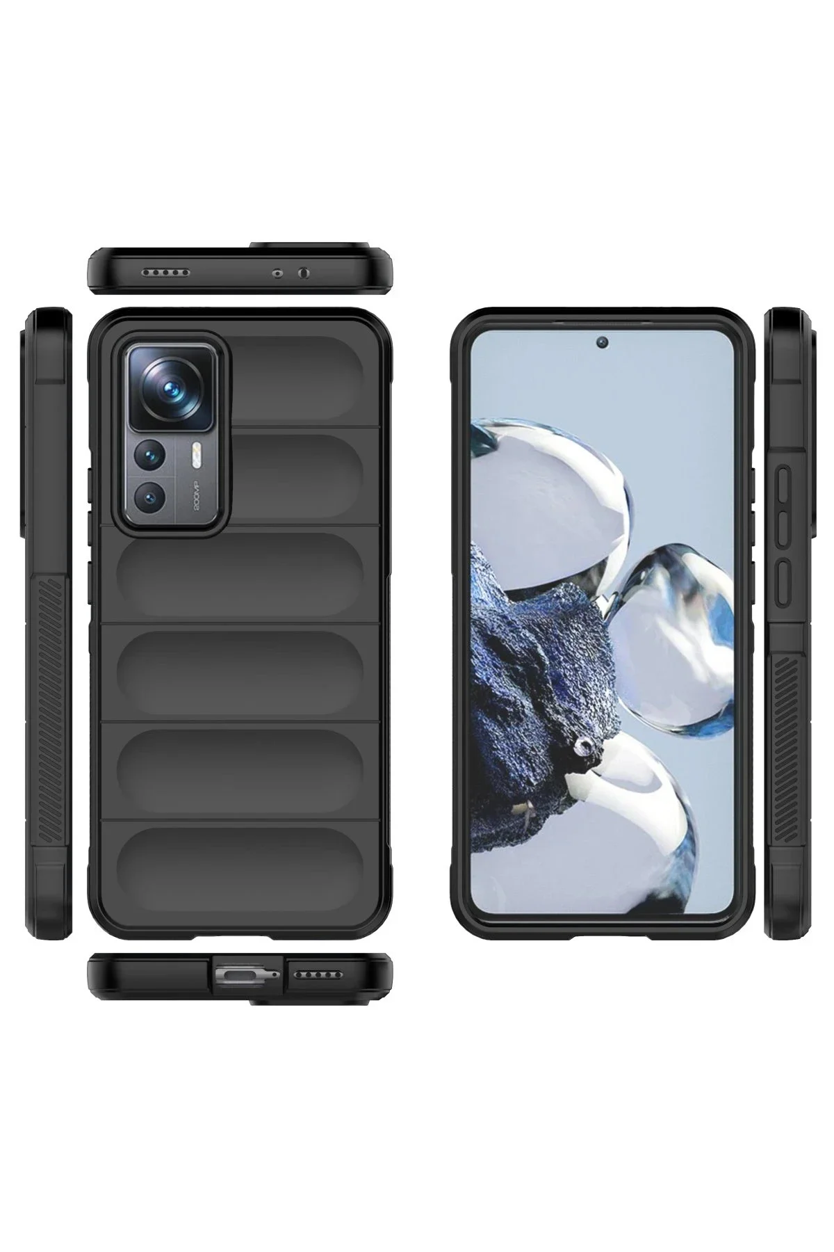 Newface Xiaomi Mi 12t Pro Kılıf Optimum Silikon - Siyah