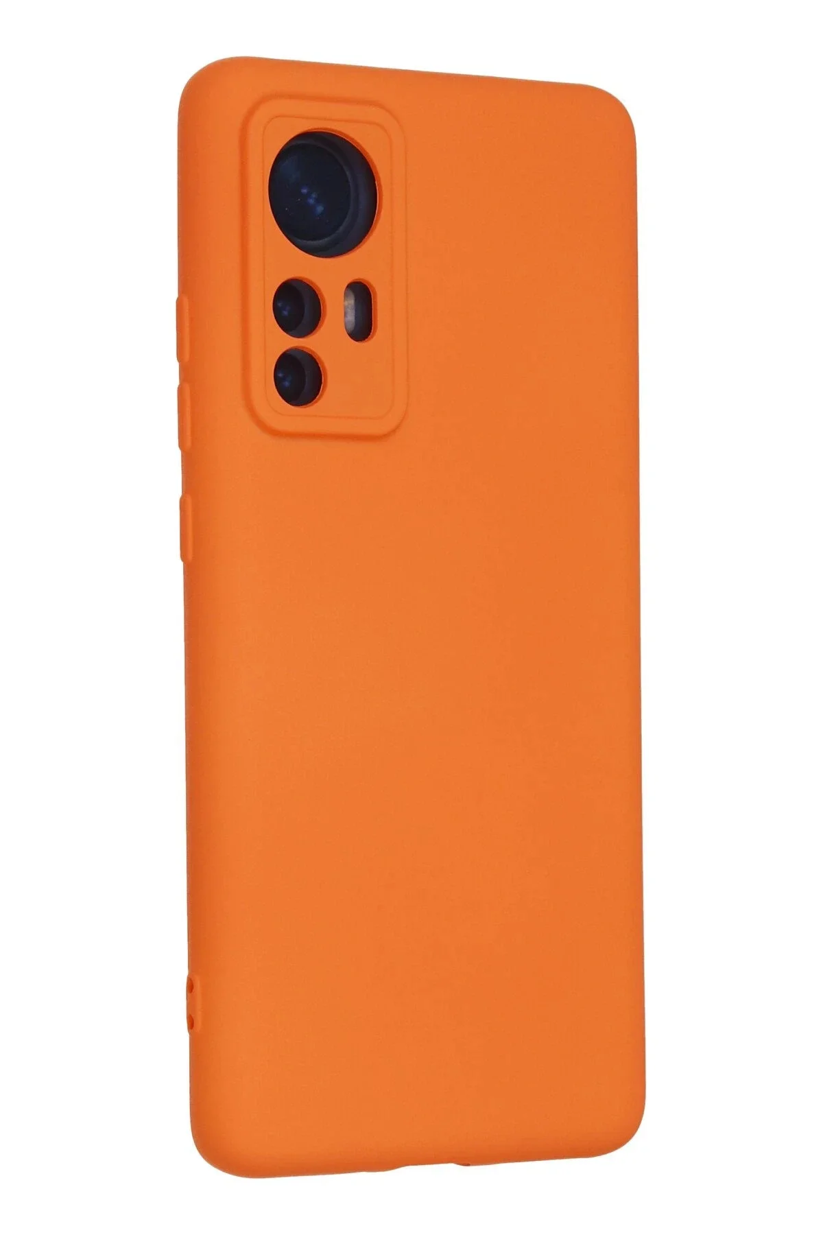 Newface Xiaomi Mi 12 Kılıf Nano İçi Kadife Silikon - Turuncu