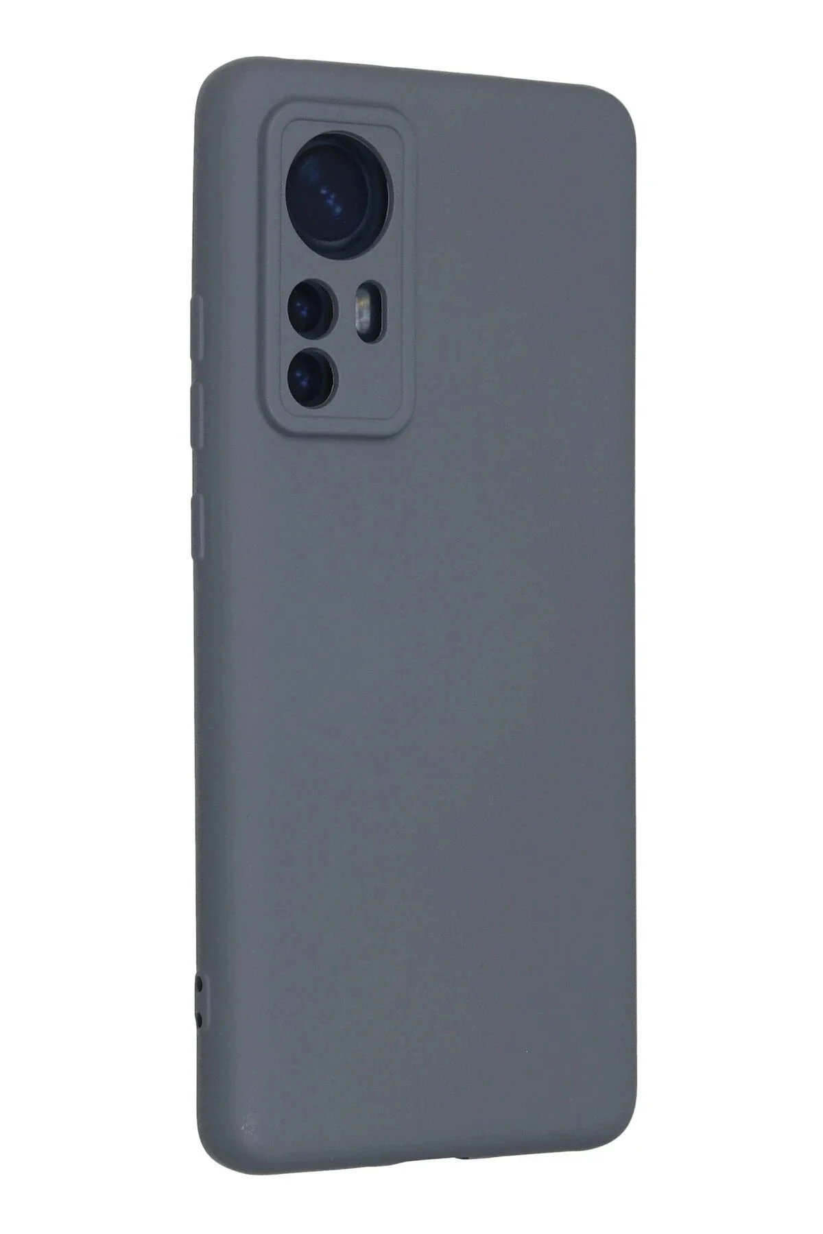 Newface Xiaomi Mi 12 Kılıf Nano İçi Kadife Silikon - Gri