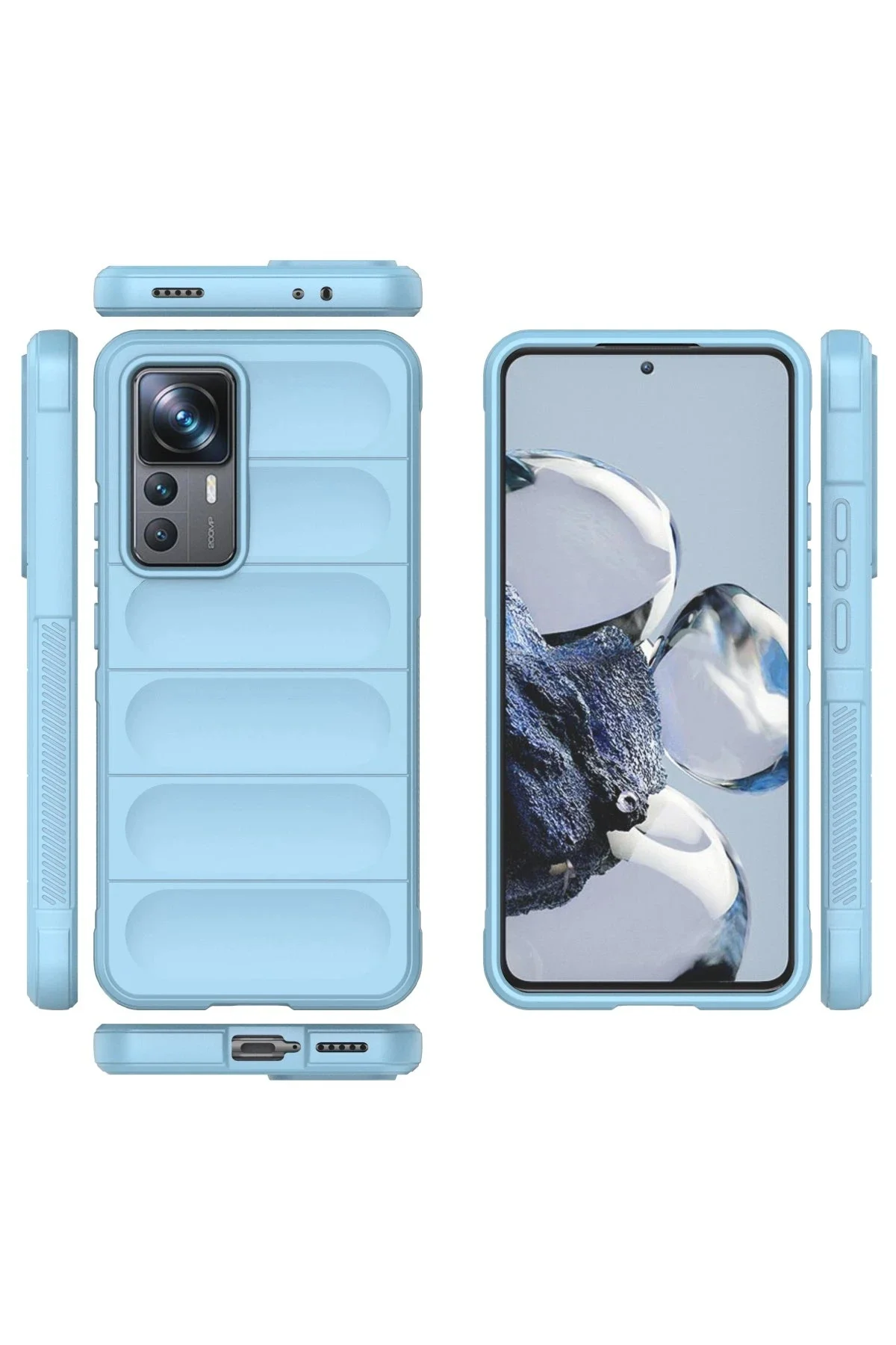Newface Xiaomi Mi 12t Pro Kılıf Optimum Silikon - Sky Blue