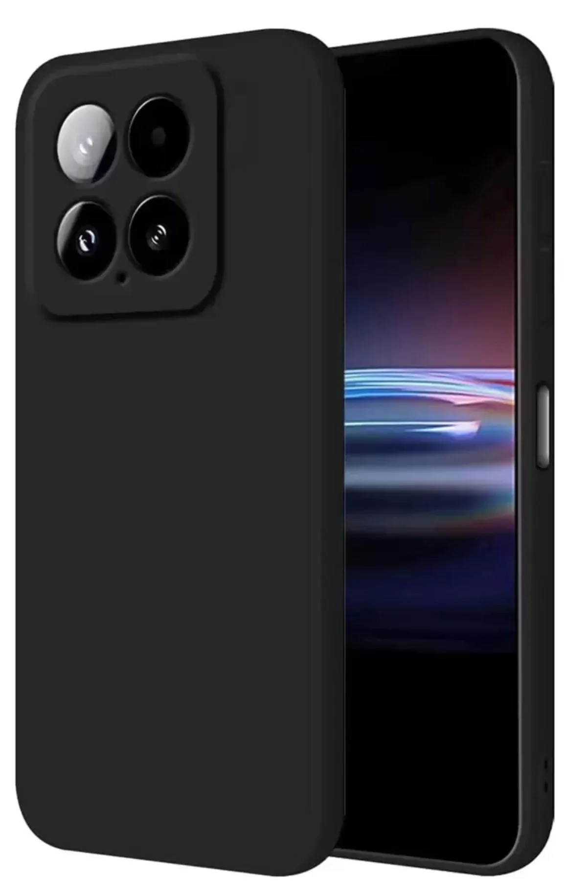 Newface Xiaomi Mi 14t Pro Kılıf Nano İçi Kadife Silikon - Siyah