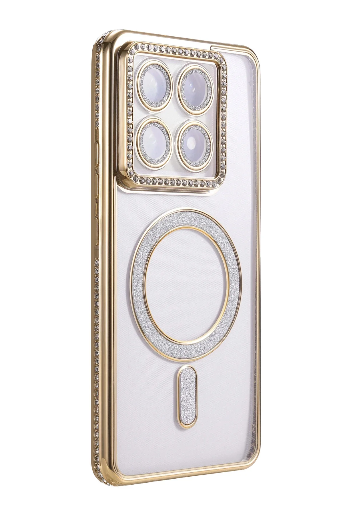 Newface Xiaomi Mi 14t Pro Joke Simli Magneticsafe Kılıf - Gold