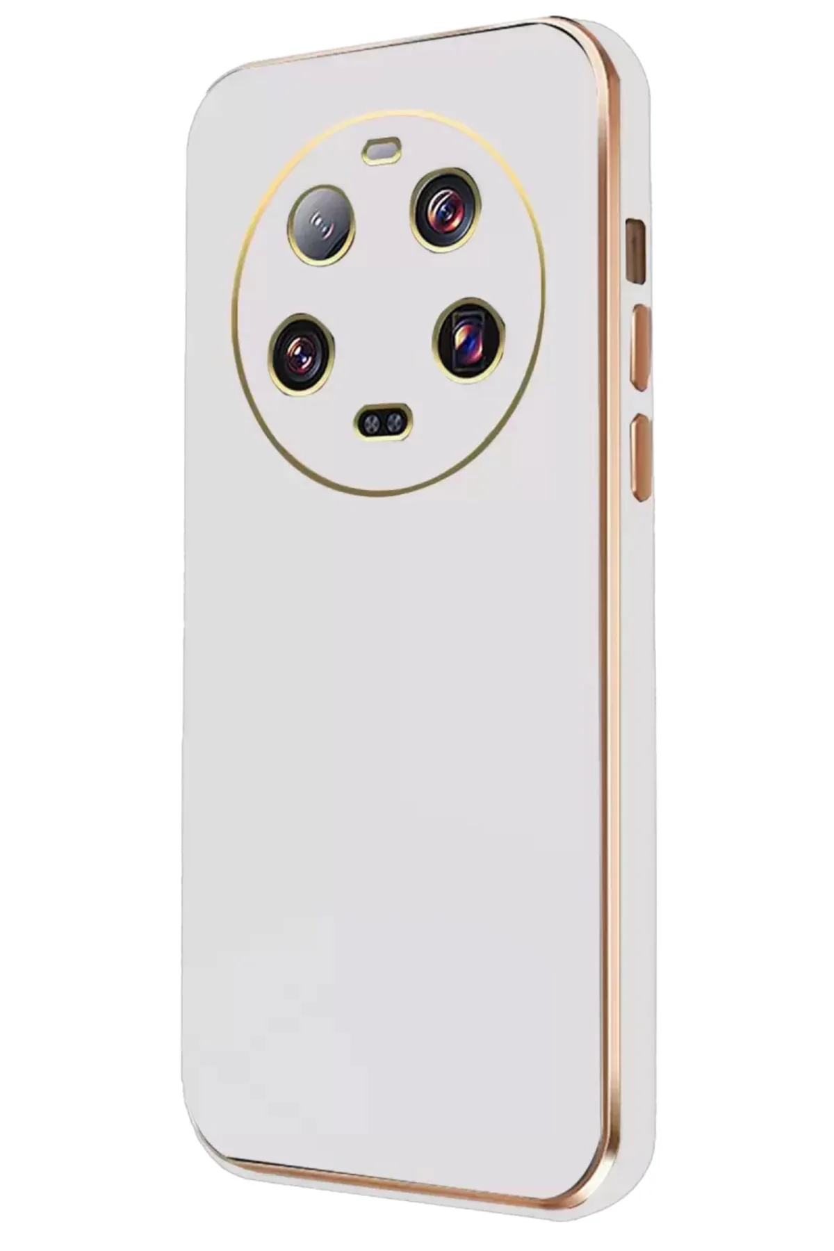 Newface Xiaomi Mi 14 Ultra Kılıf Volet Silikon - Beyaz
