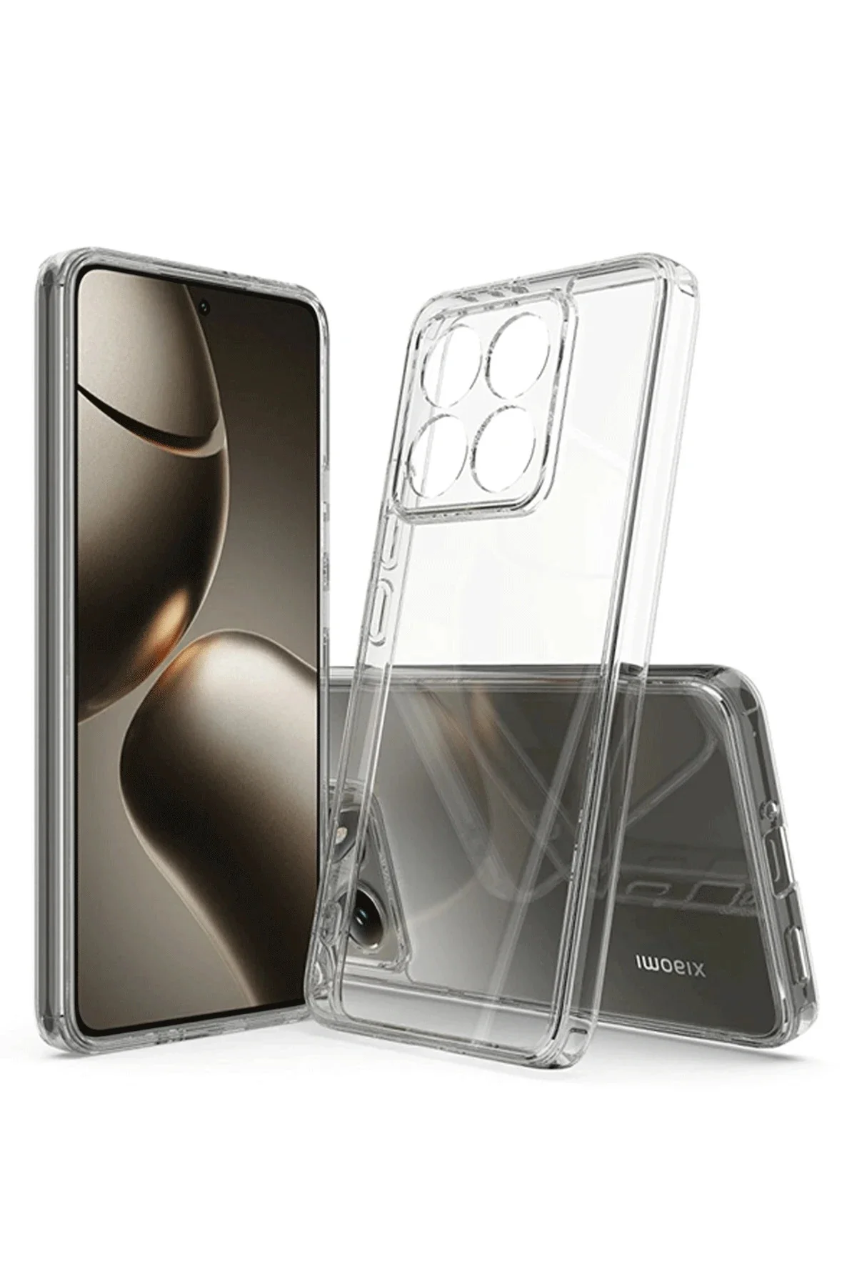 Newface Xiaomi Mi 14t Kılıf Lüx Şeffaf Silikon