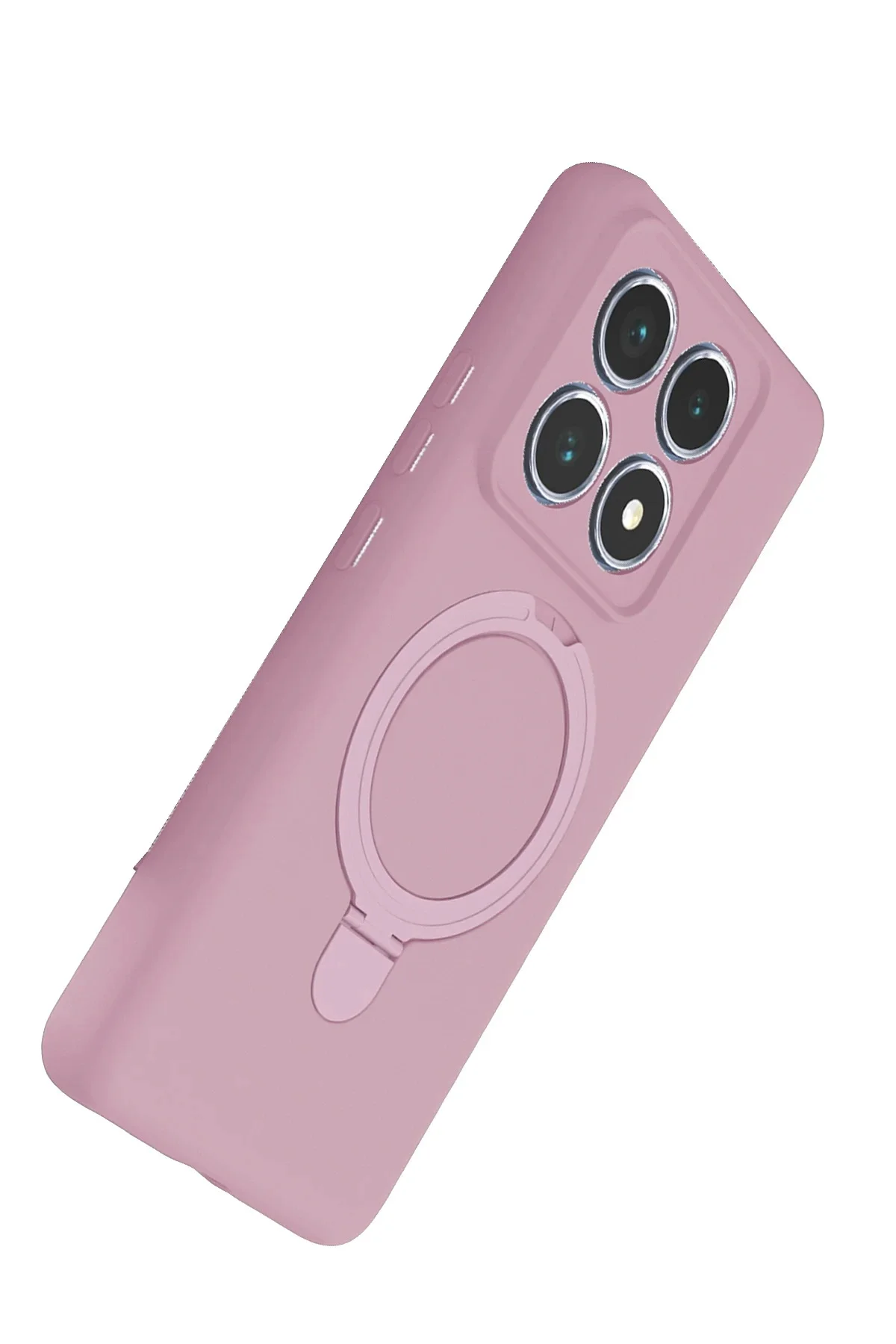 Newface Xiaomi Mi 14t Pro Regal Magsafe Standlı Kapak - Açık Pemb