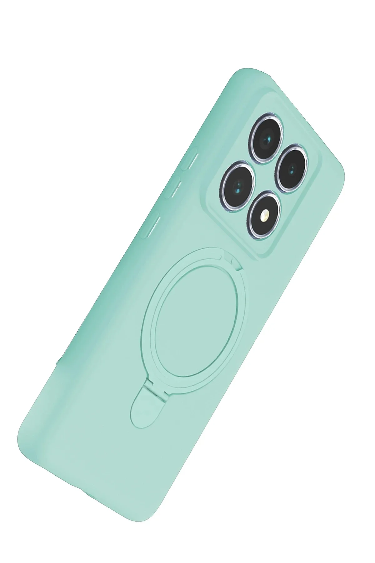 Newface Xiaomi Mi 14t Pro Regal Magsafe Standlı Kapak - Su Yeşili